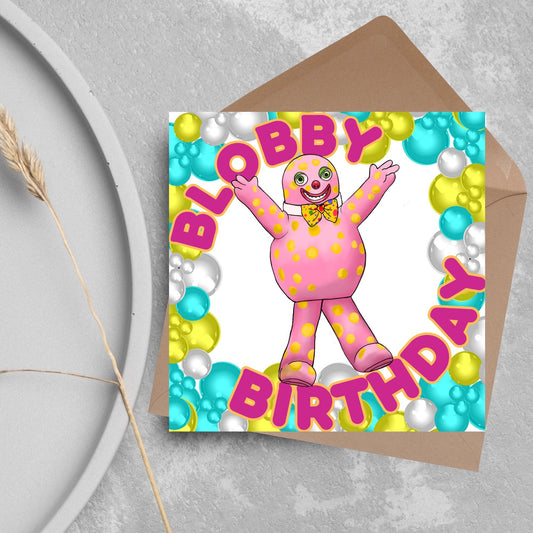 Mr Blobby Birthday Card, All the Best Things Were Made in The 90's, Noel Edmonds House Party 90's Card, 30th Birthday Card, Retro Card