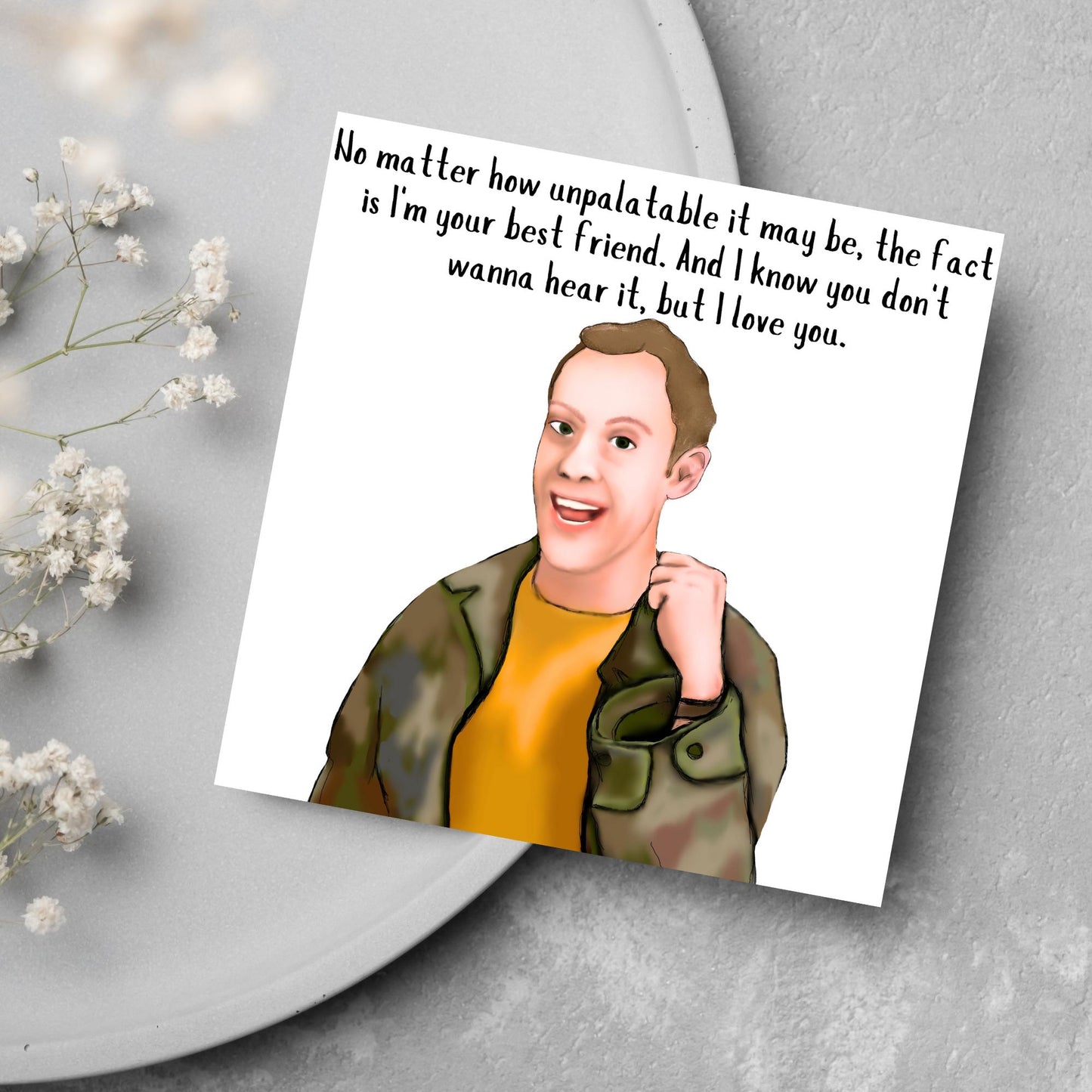 Peep Show Birthday Card, Jeremy Peep Show, Love Card, Anniversary Card, Any Occasion Card, Card For Him, Card For Her, Jez Peep Show