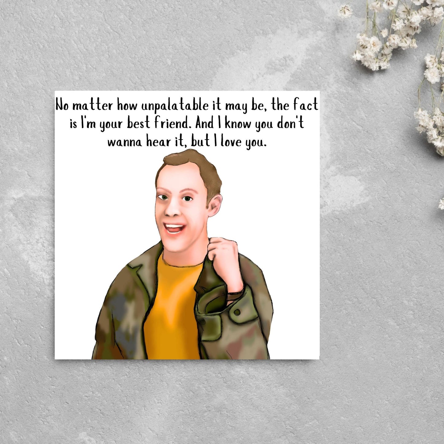 Peep Show Birthday Card, Jeremy Peep Show, Love Card, Anniversary Card, Any Occasion Card, Card For Him, Card For Her, Jez Peep Show