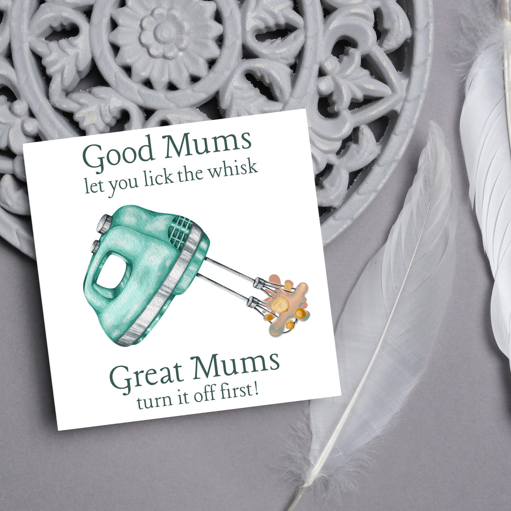 Funny Card for Mum, Any Occasion, Best Mum, Mothers Day Card, Mum Birthday Card, Blank Card, Card for Baker
