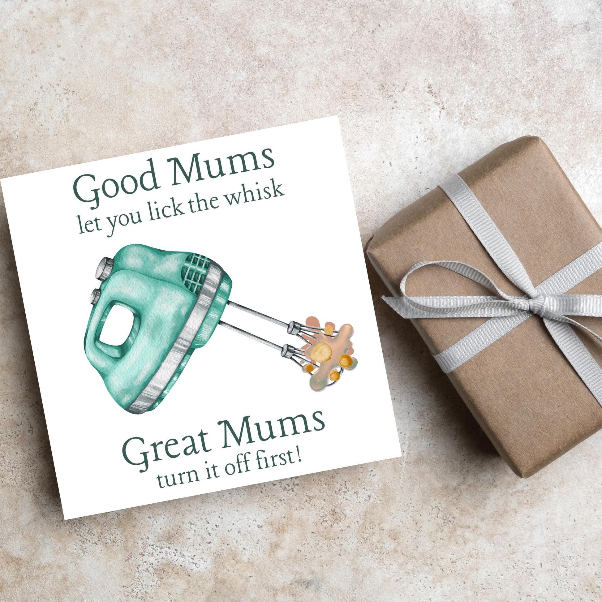 Funny Card for Mum, Any Occasion, Best Mum, Mothers Day Card, Mum Birthday Card, Blank Card, Card for Baker