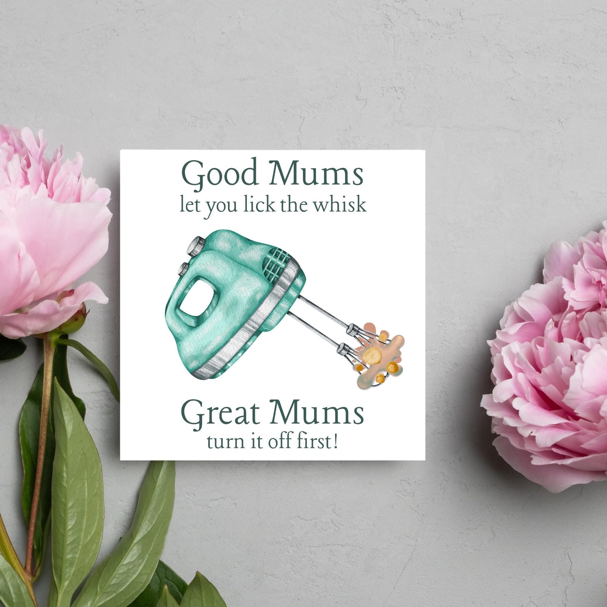 Funny Card for Mum, Any Occasion, Best Mum, Mothers Day Card, Mum Birthday Card, Blank Card, Card for Baker