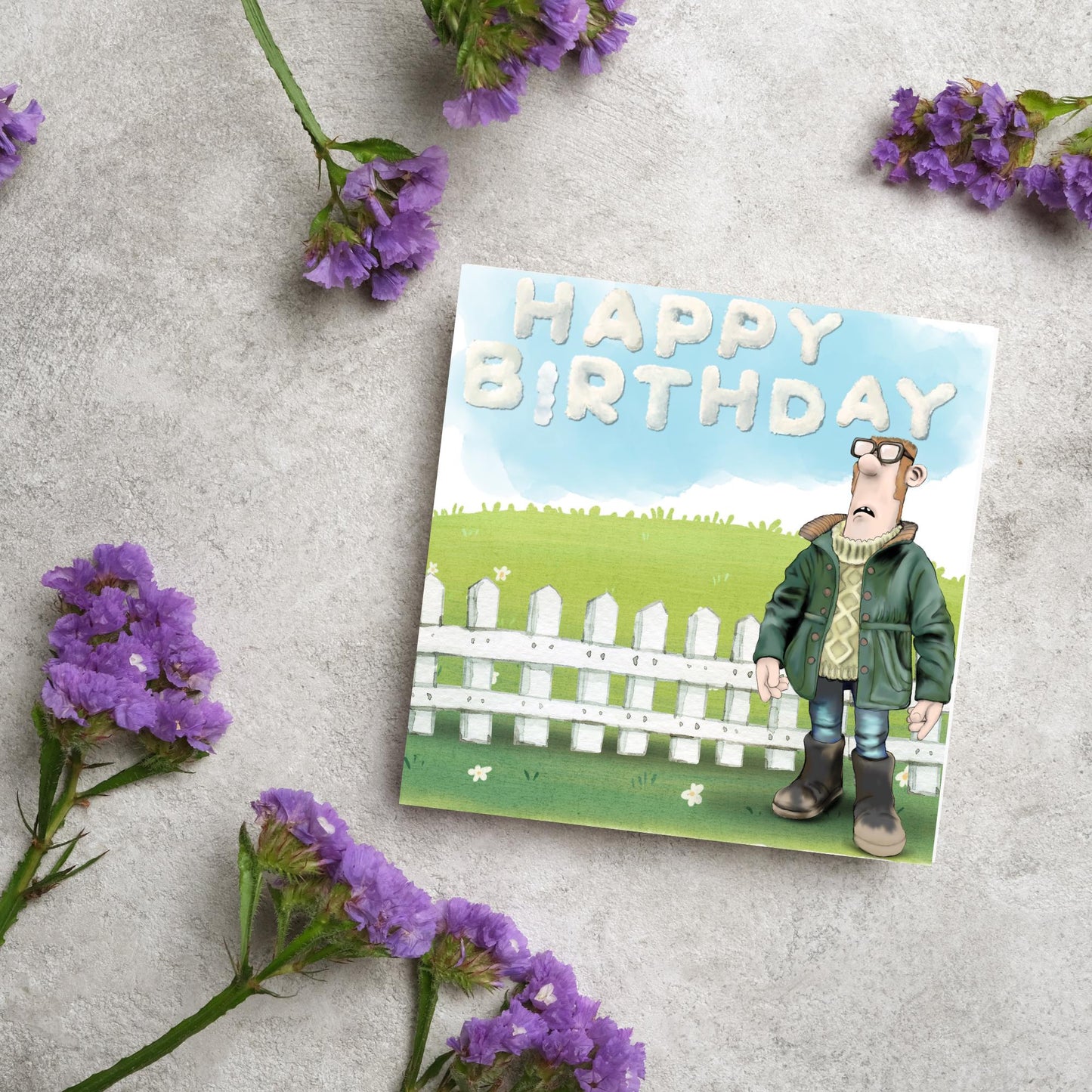 Shawn the Sheep Birthday card, Farmer Birthday Card, Card for her, Birthday Card, Card for Wife, Cute Birthday Card, Card For Child