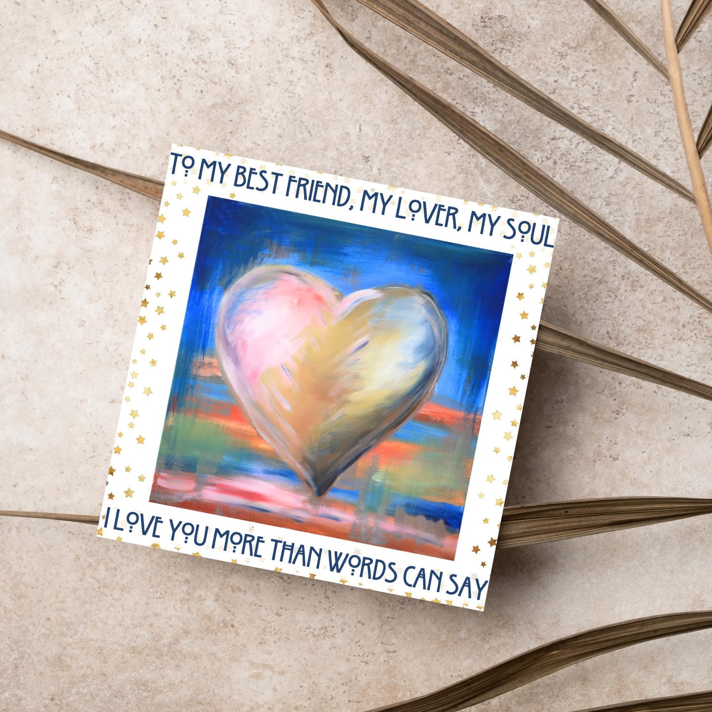 Anniversary Card, I Love You Card, Card for Him, Card for Her, Hearts Card, Birthday Card, Card for Wife, Love Card, Watercolour Art
