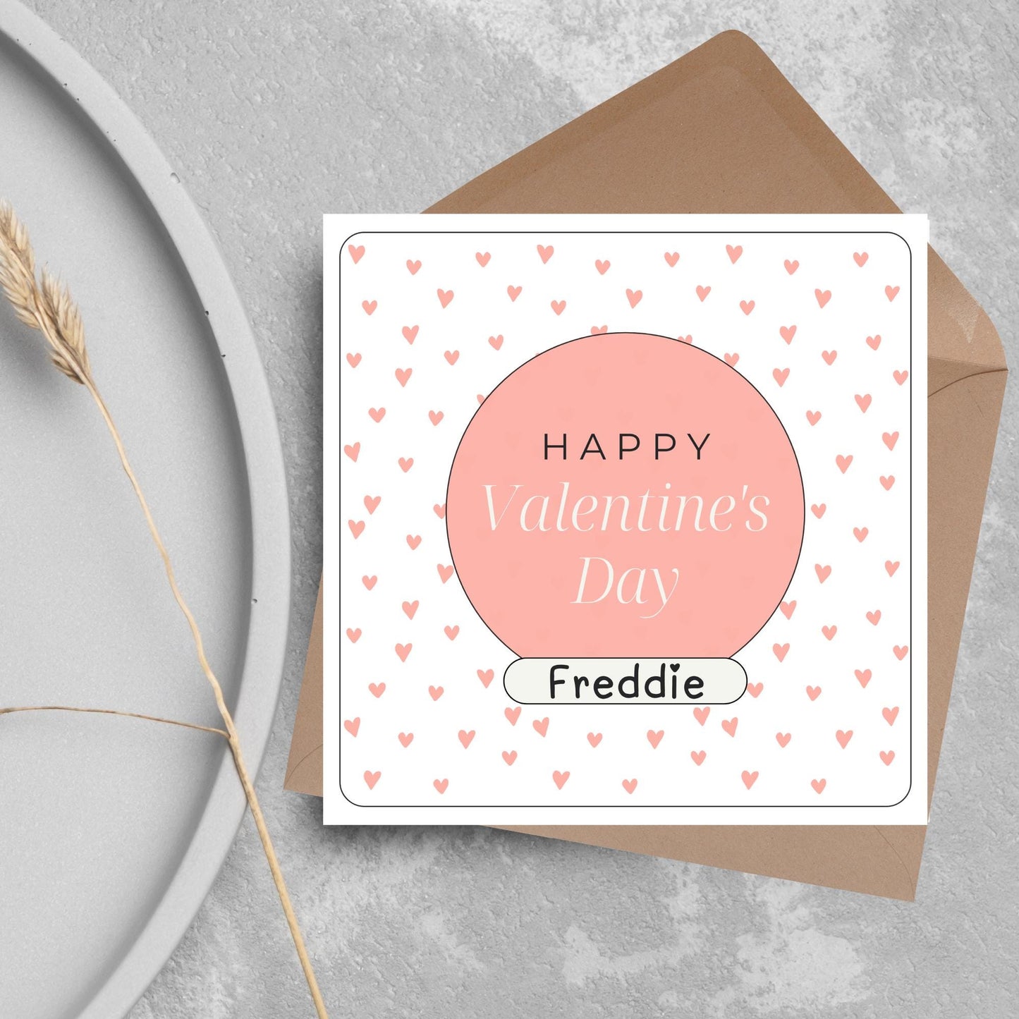 Personalised Love Card, Card for Him, Card for Her, Hearts Card, Card for Wife, - Card, Custom Love Card with Name