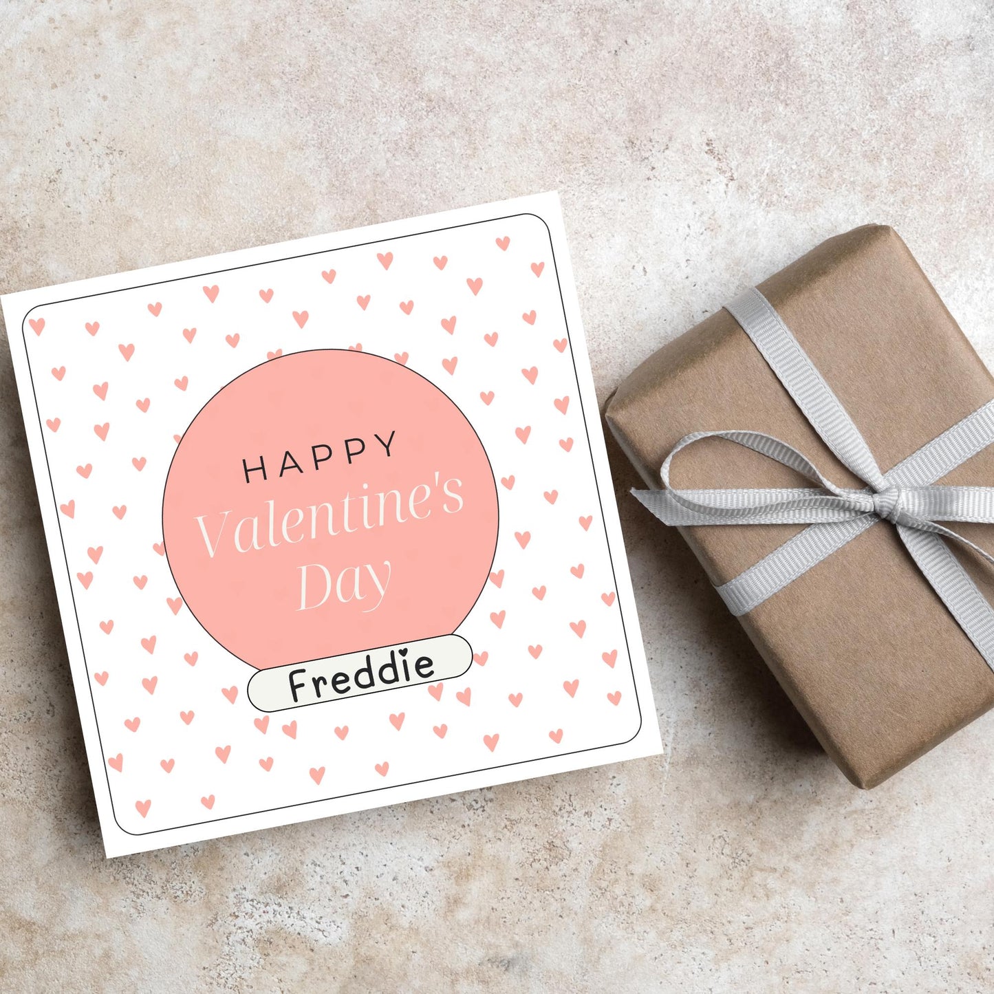 Personalised Love Card, Card for Him, Card for Her, Hearts Card, Card for Wife, - Card, Custom Love Card with Name