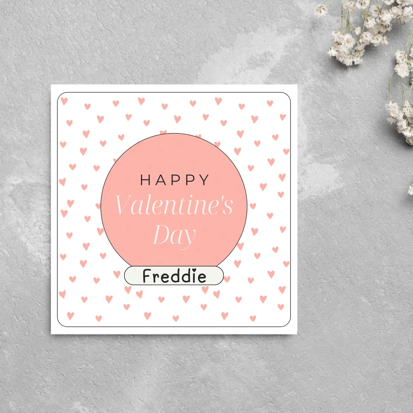 Personalised Love Card, Card for Him, Card for Her, Hearts Card, Card for Wife, - Card, Custom Love Card with Name