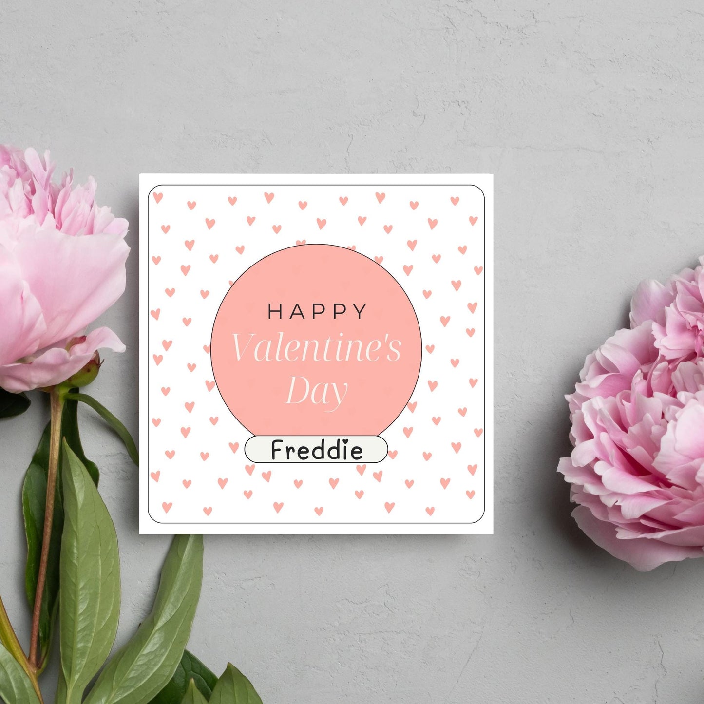 Personalised Love Card, Card for Him, Card for Her, Hearts Card, Card for Wife, - Card, Custom Love Card with Name