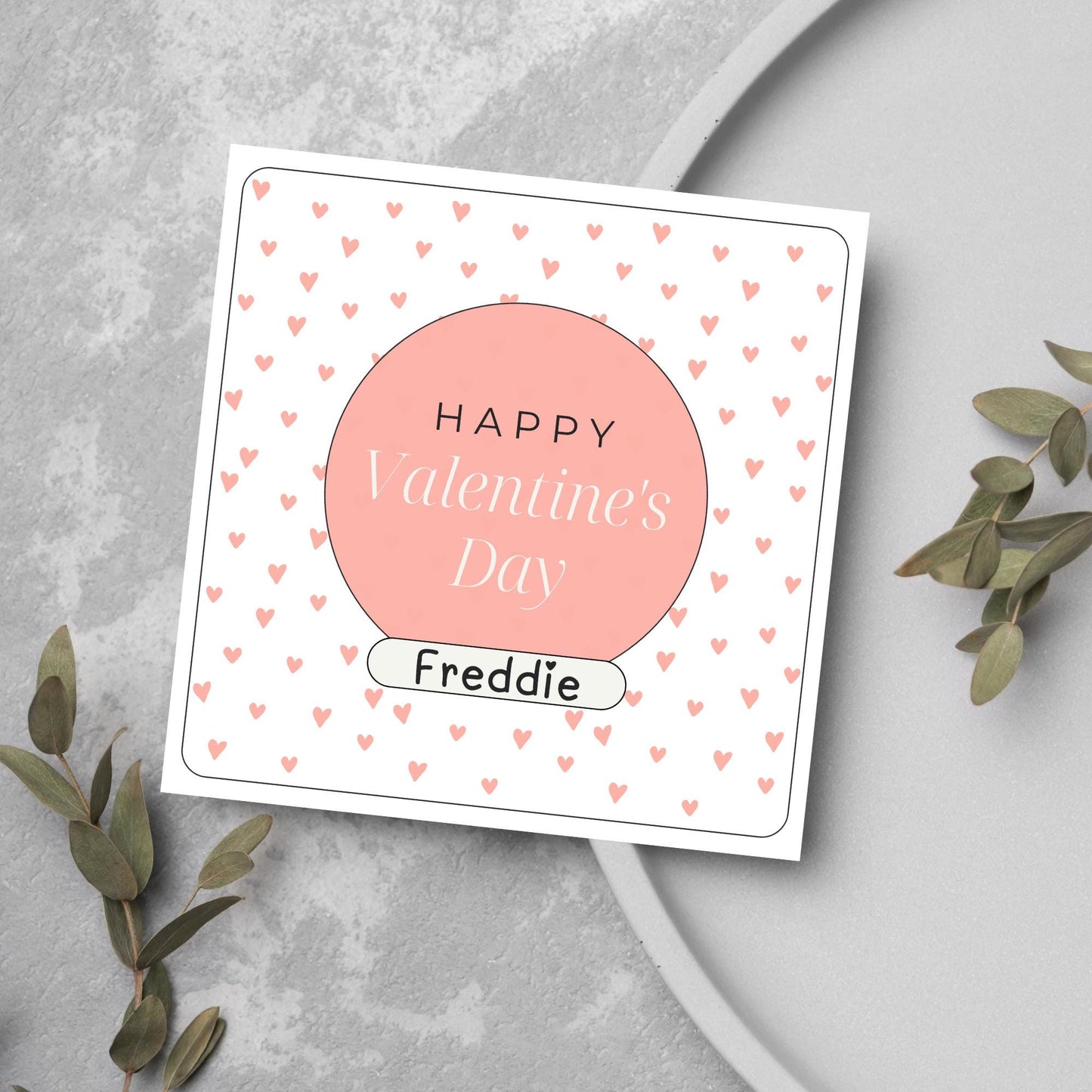 Personalised Love Card, Card for Him, Card for Her, Hearts Card, Card for Wife, - Card, Custom Love Card with Name