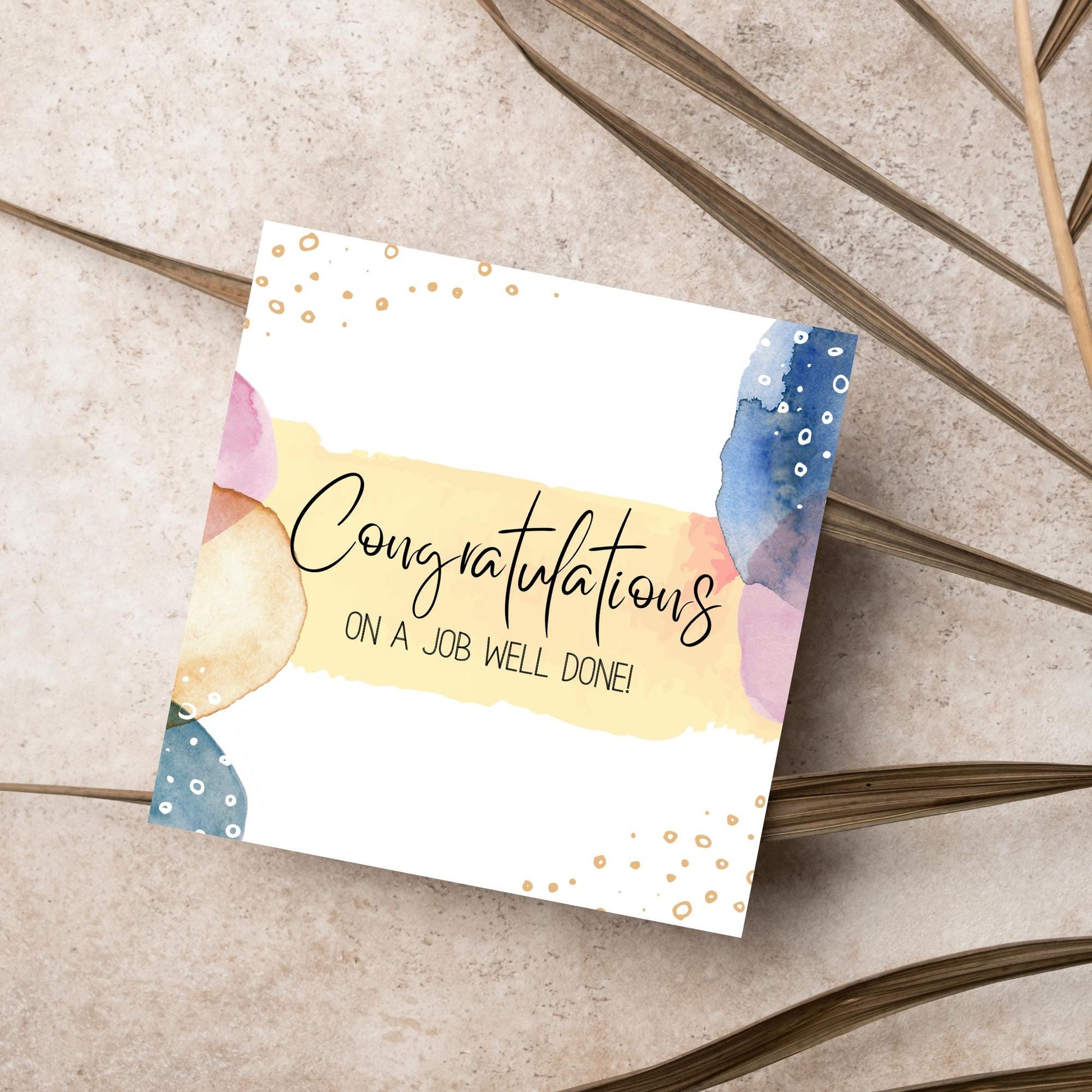 Well Done Card, Congratulations Card for Man, Card for Son, Card for Brother, Card for Husband, Mens Congratulations Card, New Job Card