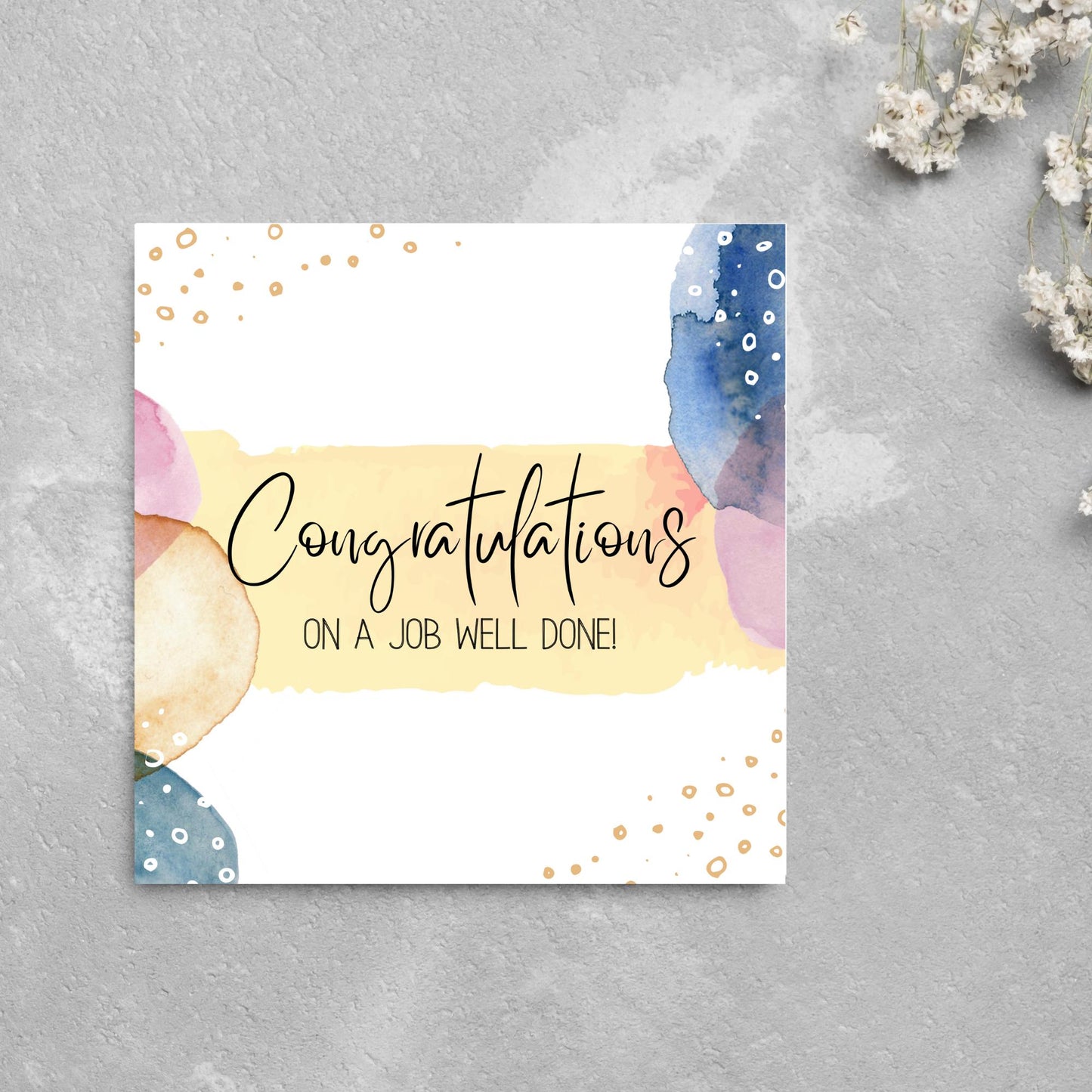 Well Done Card, Congratulations Card for Man, Card for Son, Card for Brother, Card for Husband, Mens Congratulations Card, New Job Card