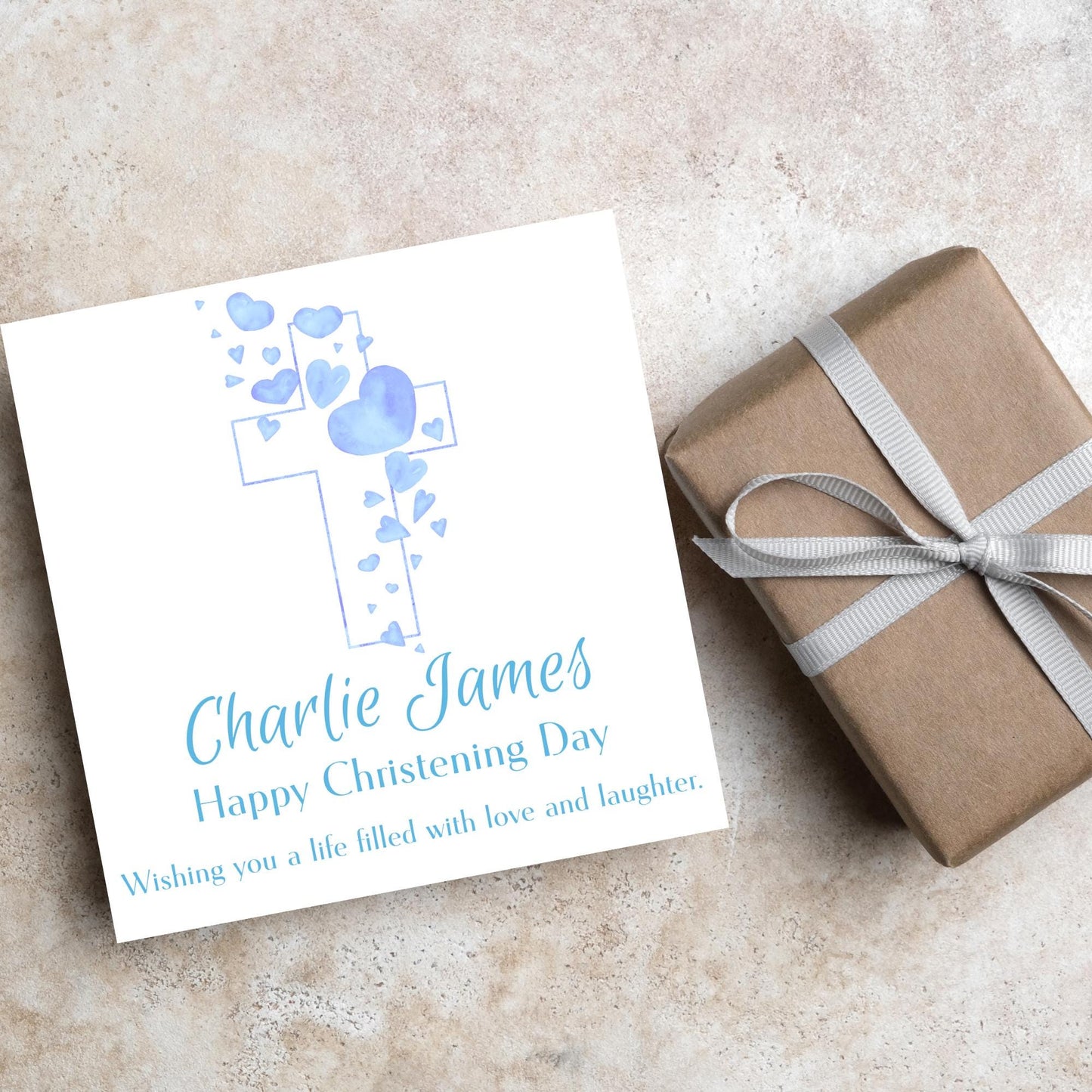 Personalised Christening Card, Baptism Card, Baby Baptism, Baby Christening, Christening Card For Boy, Christening Card for Girl