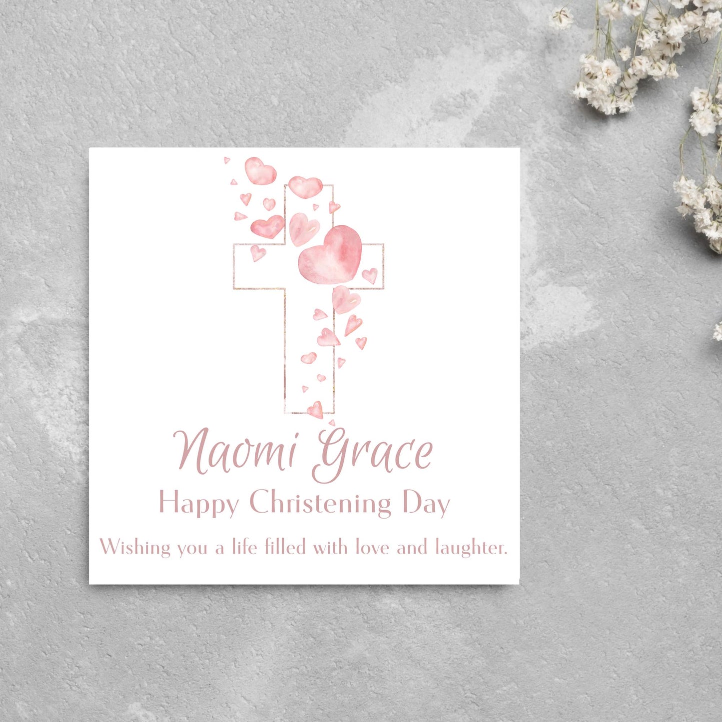 Personalised Christening Card, Baptism Card, Baby Baptism, Baby Christening, Christening Card For Boy, Christening Card for Girl