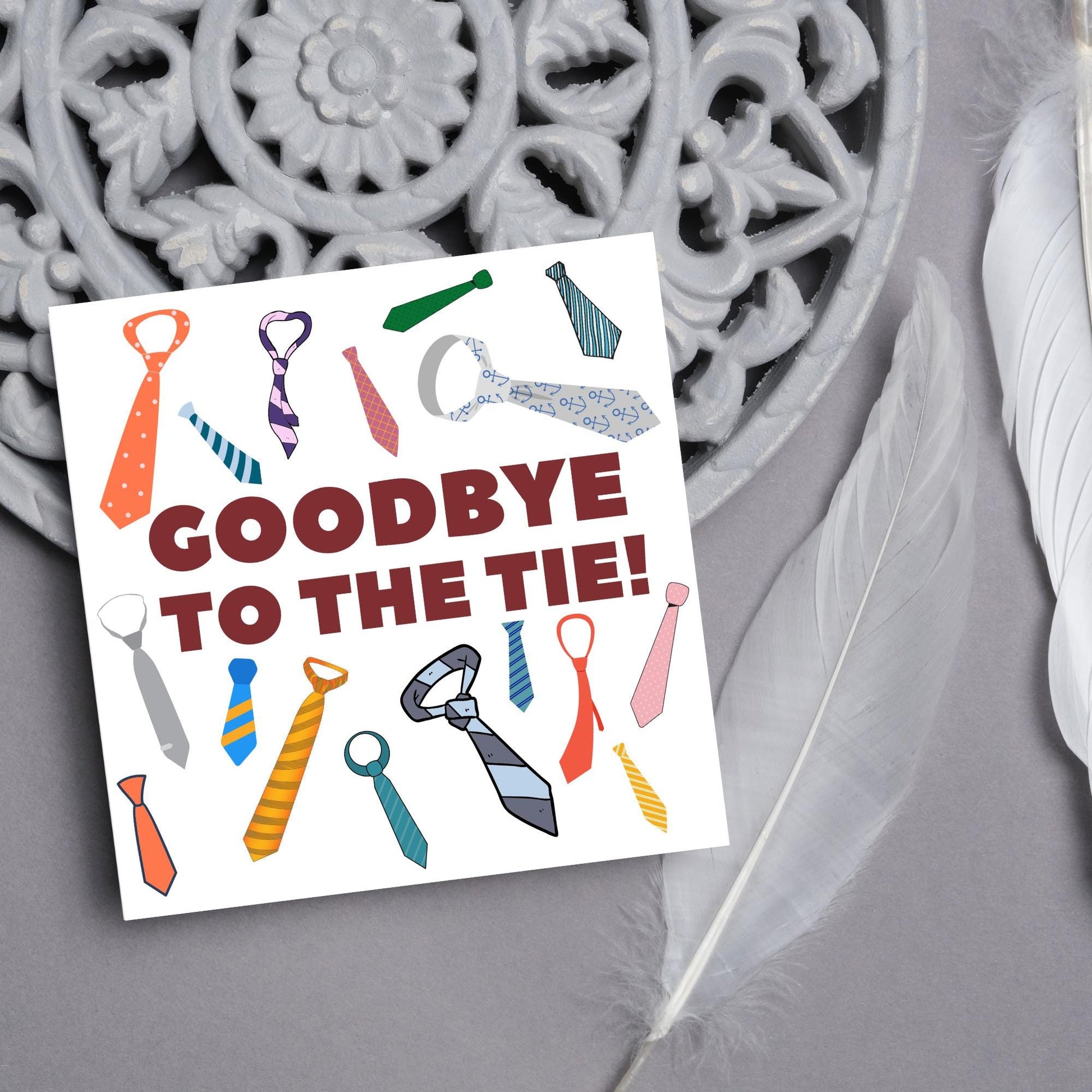 Mens Retirement Card, Leaving Card for Him, Congratulations Card, Retired Card, Retiring, We'll Miss You Card, Teacher Retirement,