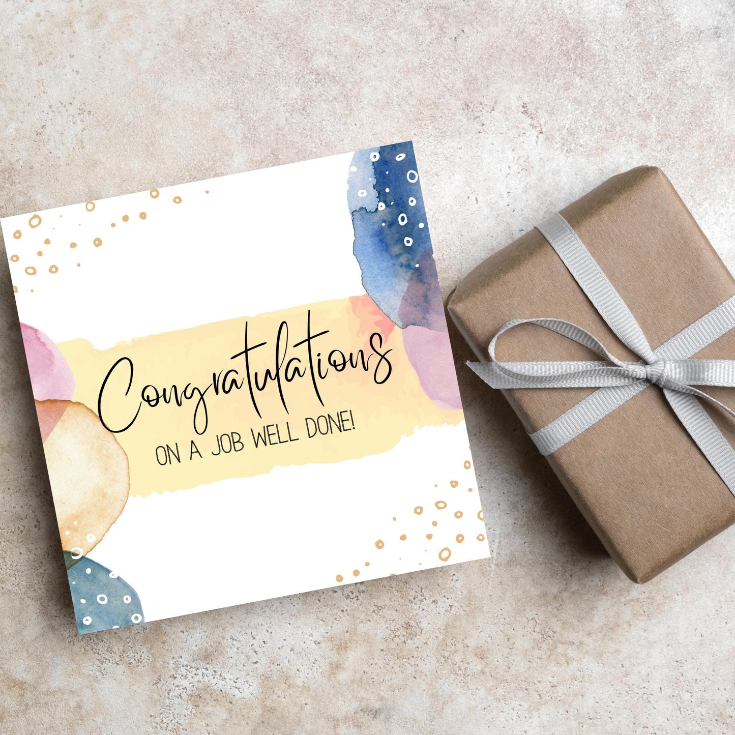 Well Done Card, Congratulations Card for Man, Card for Son, Card for Brother, Card for Husband, Mens Congratulations Card, New Job Card