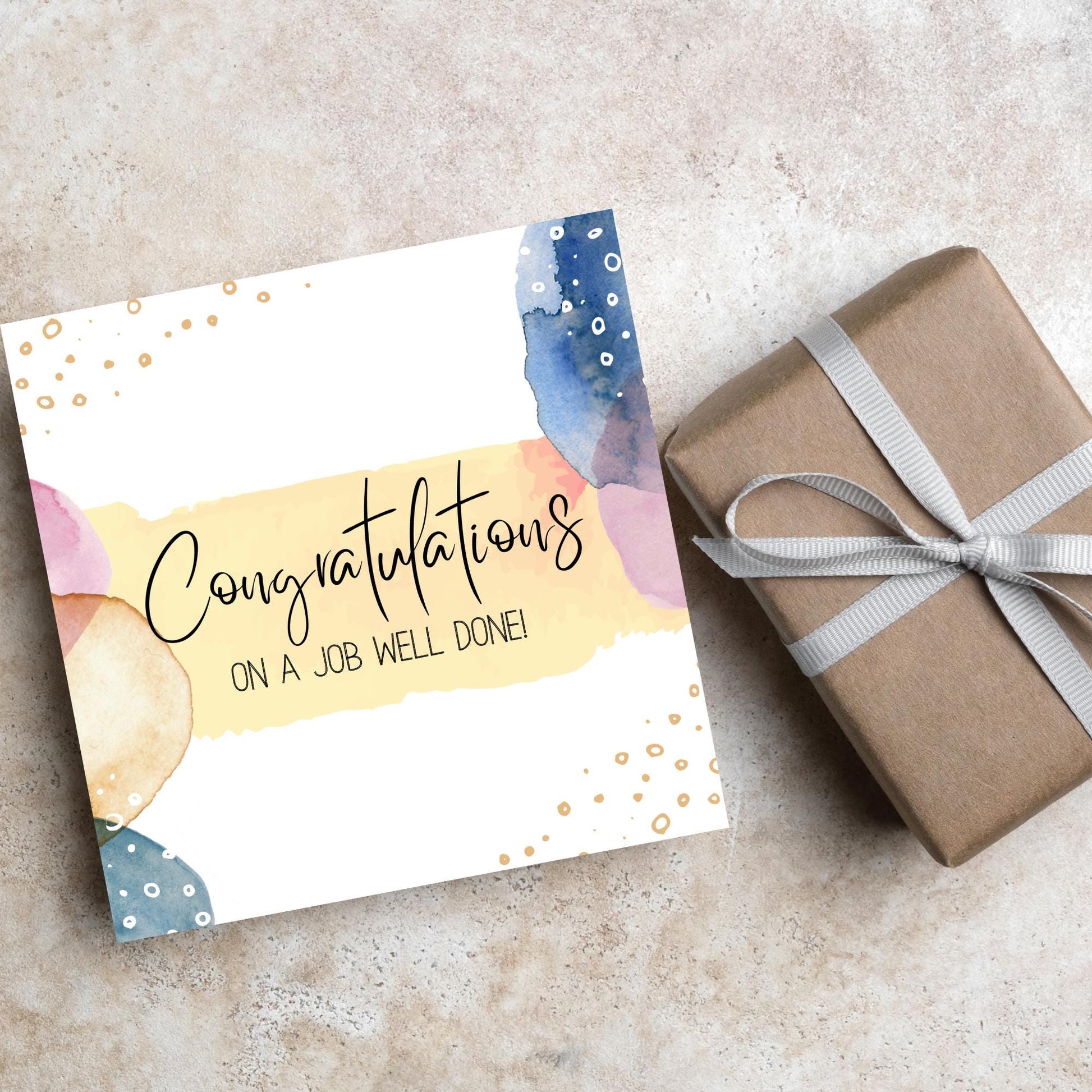 Well Done Card, Congratulations Card for Man, Card for Son, Card for Brother, Card for Husband, Mens Congratulations Card, New Job Card