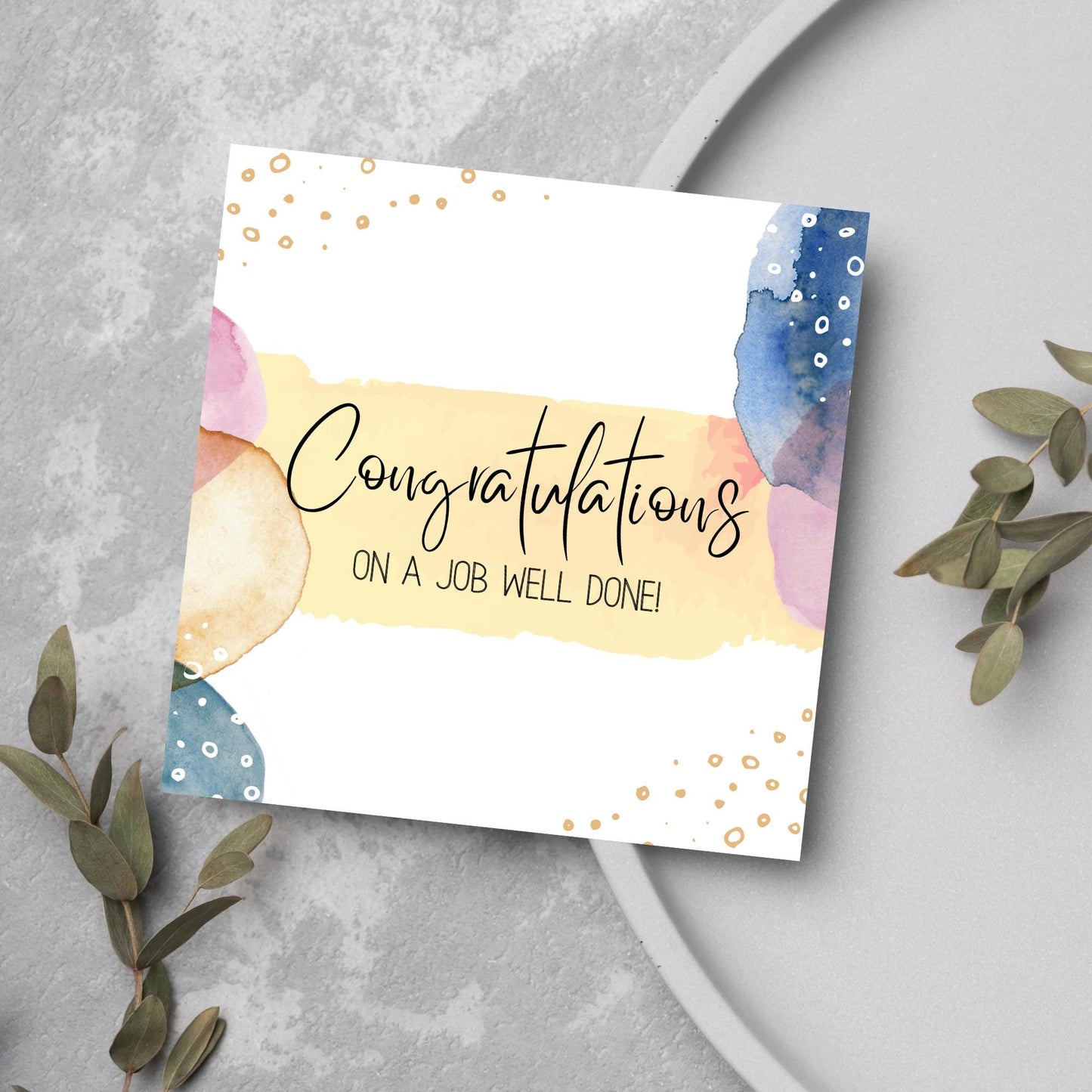 Well Done Card, Congratulations Card for Man, Card for Son, Card for Brother, Card for Husband, Mens Congratulations Card, New Job Card