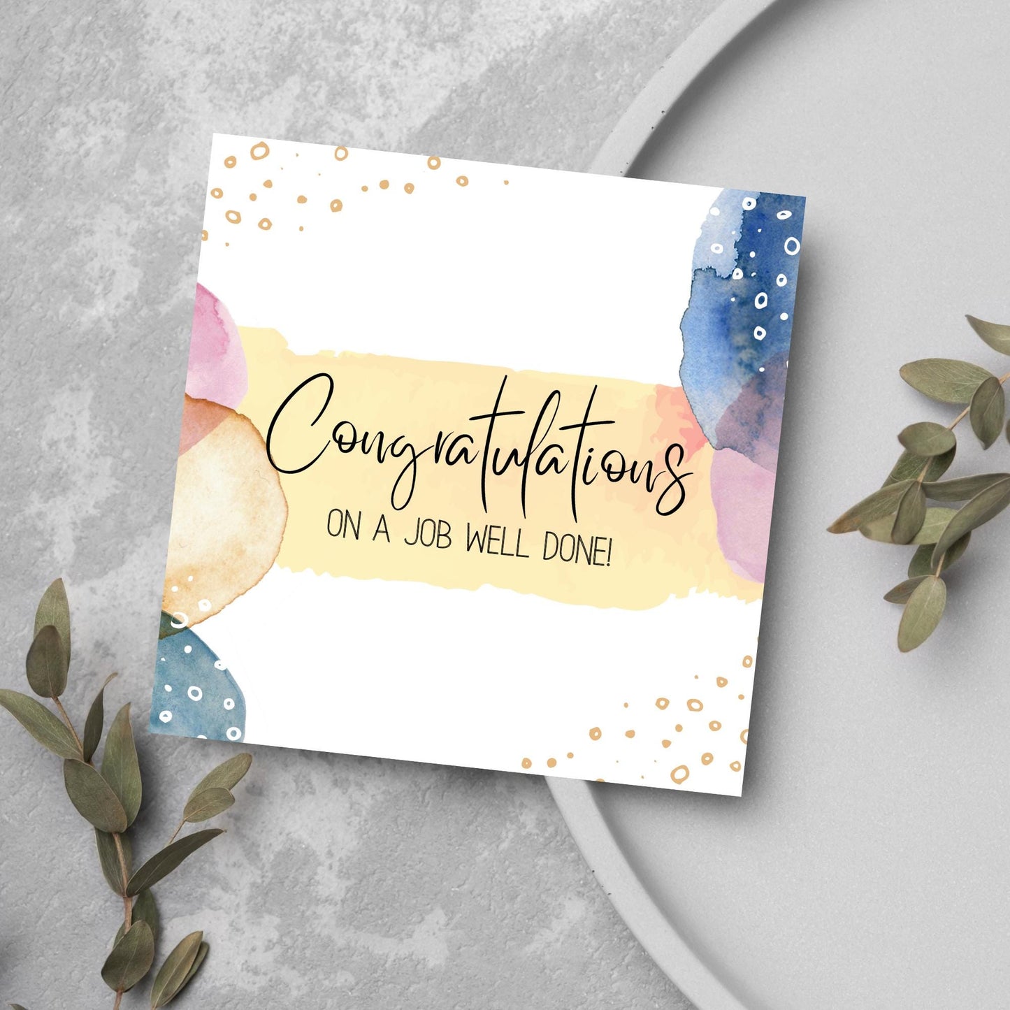 Well Done Card, Congratulations Card for Man, Card for Son, Card for Brother, Card for Husband, Mens Congratulations Card, New Job Card