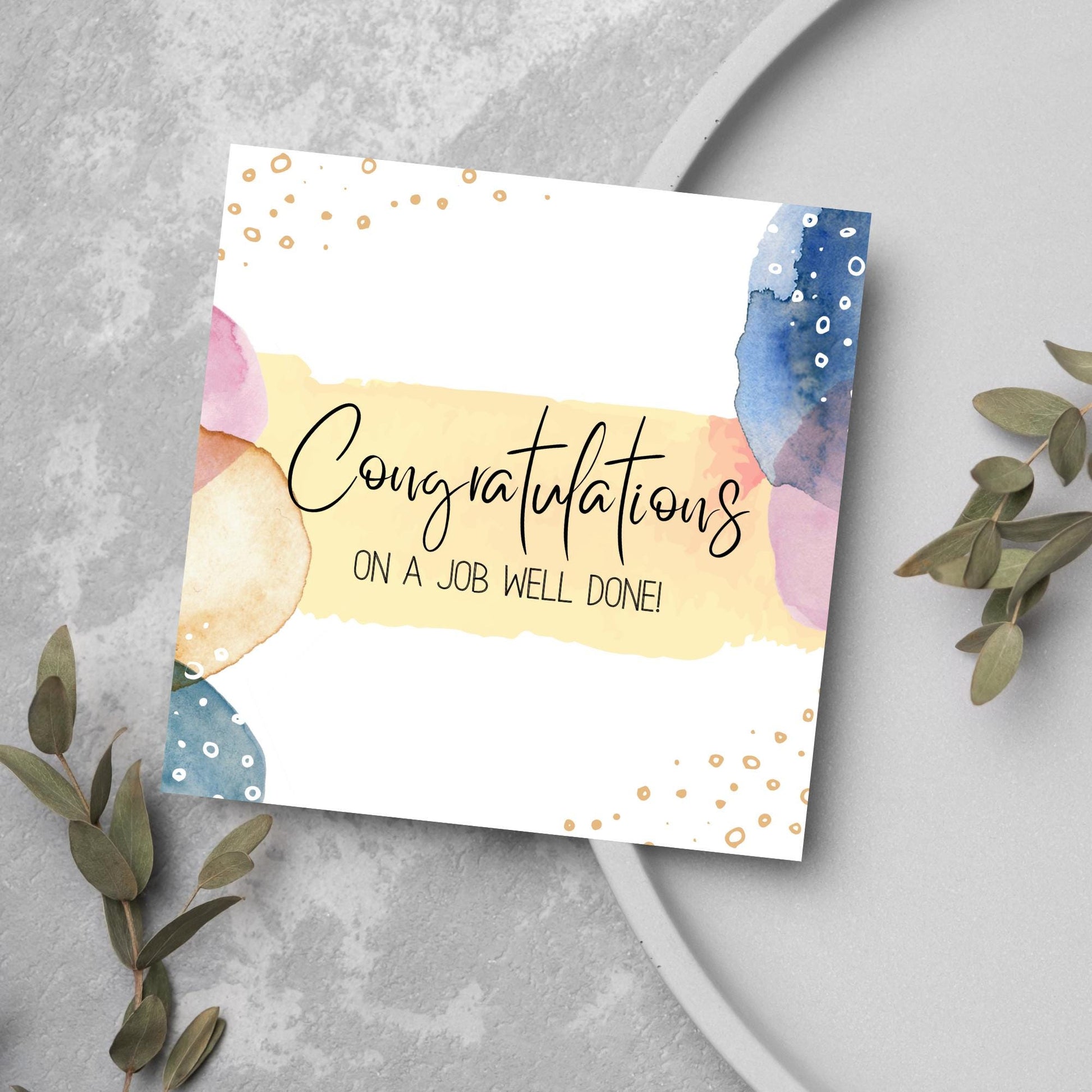 Well Done Card, Congratulations Card for Man, Card for Son, Card for Brother, Card for Husband, Mens Congratulations Card, New Job Card