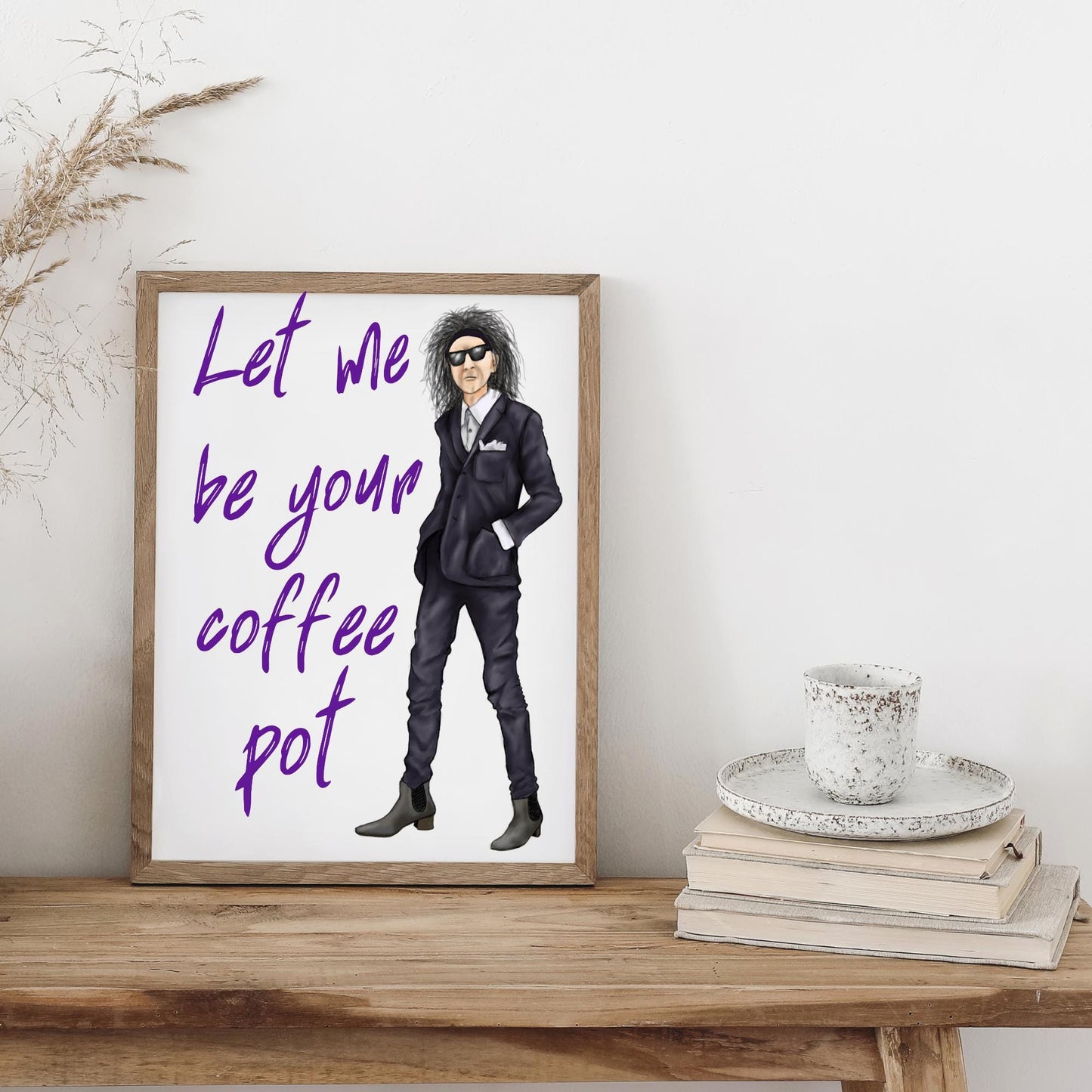John Cooper Clarke Poster, A4 Print, High Quality Wall Art, Punk Poetry, Let Me Be Your Coffee Pot, Poetry Print, Wedding Gift, Home Decor
