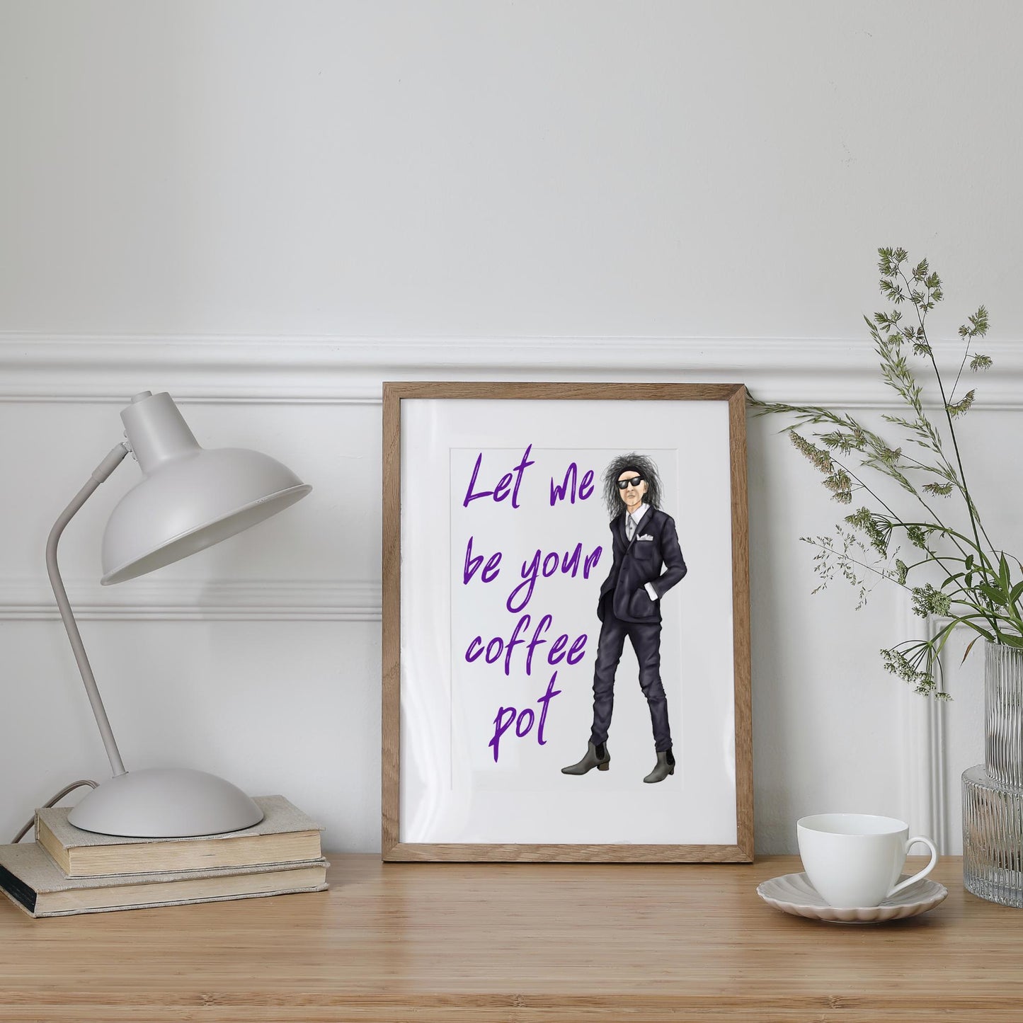 John Cooper Clarke Poster, A4 Print, High Quality Wall Art, Punk Poetry, Let Me Be Your Coffee Pot, Poetry Print, Wedding Gift, Home Decor