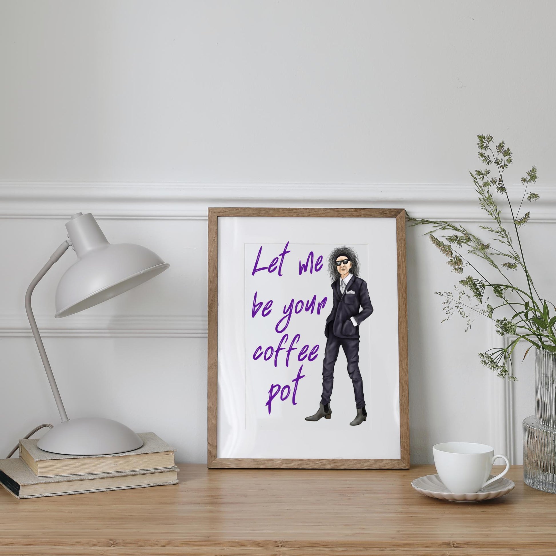 John Cooper Clarke Poster, A4 Print, High Quality Wall Art, Punk Poetry, Let Me Be Your Coffee Pot, Poetry Print, Wedding Gift, Home Decor