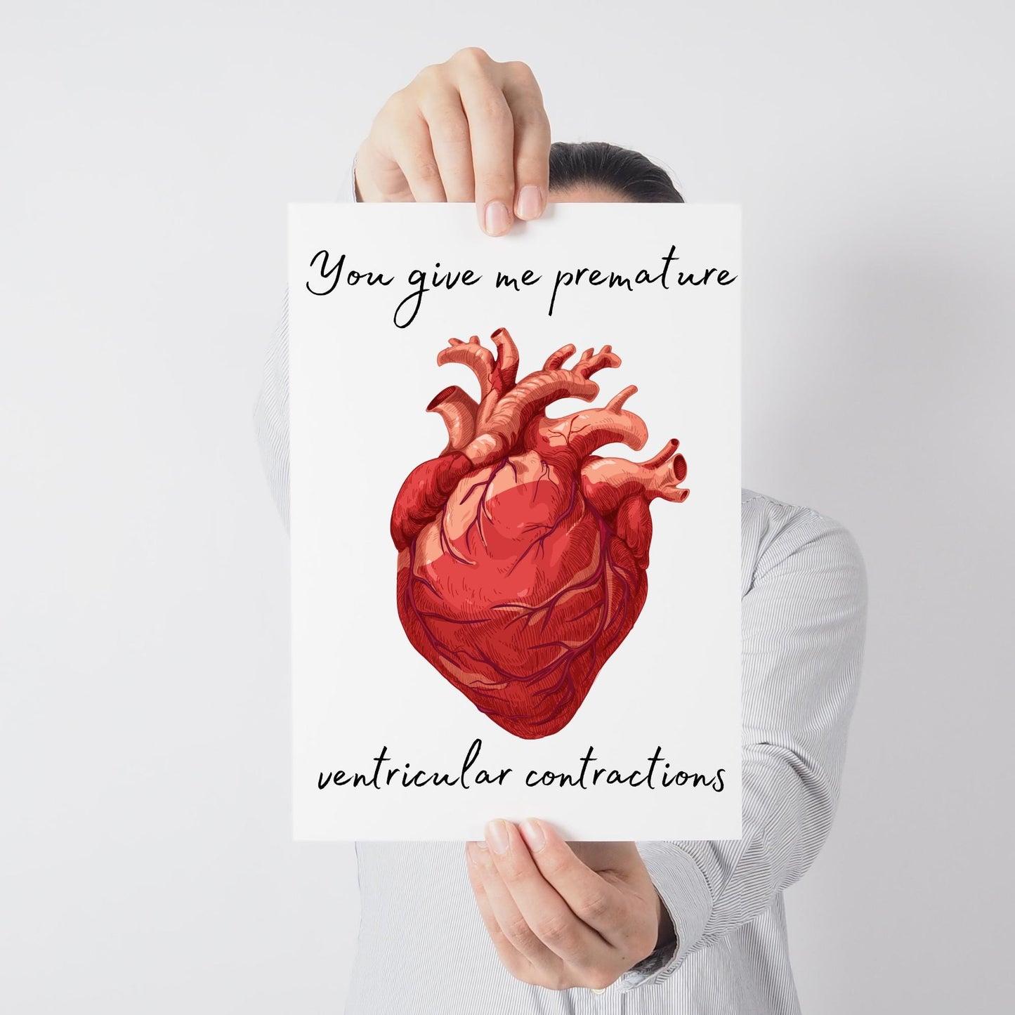 Biology Wall Art, A4 Print, High Quality Poster, Anatomy Wall Art, Anatomical Heart, Poster for Surgeon, Medical Art, Unusual Anniversary