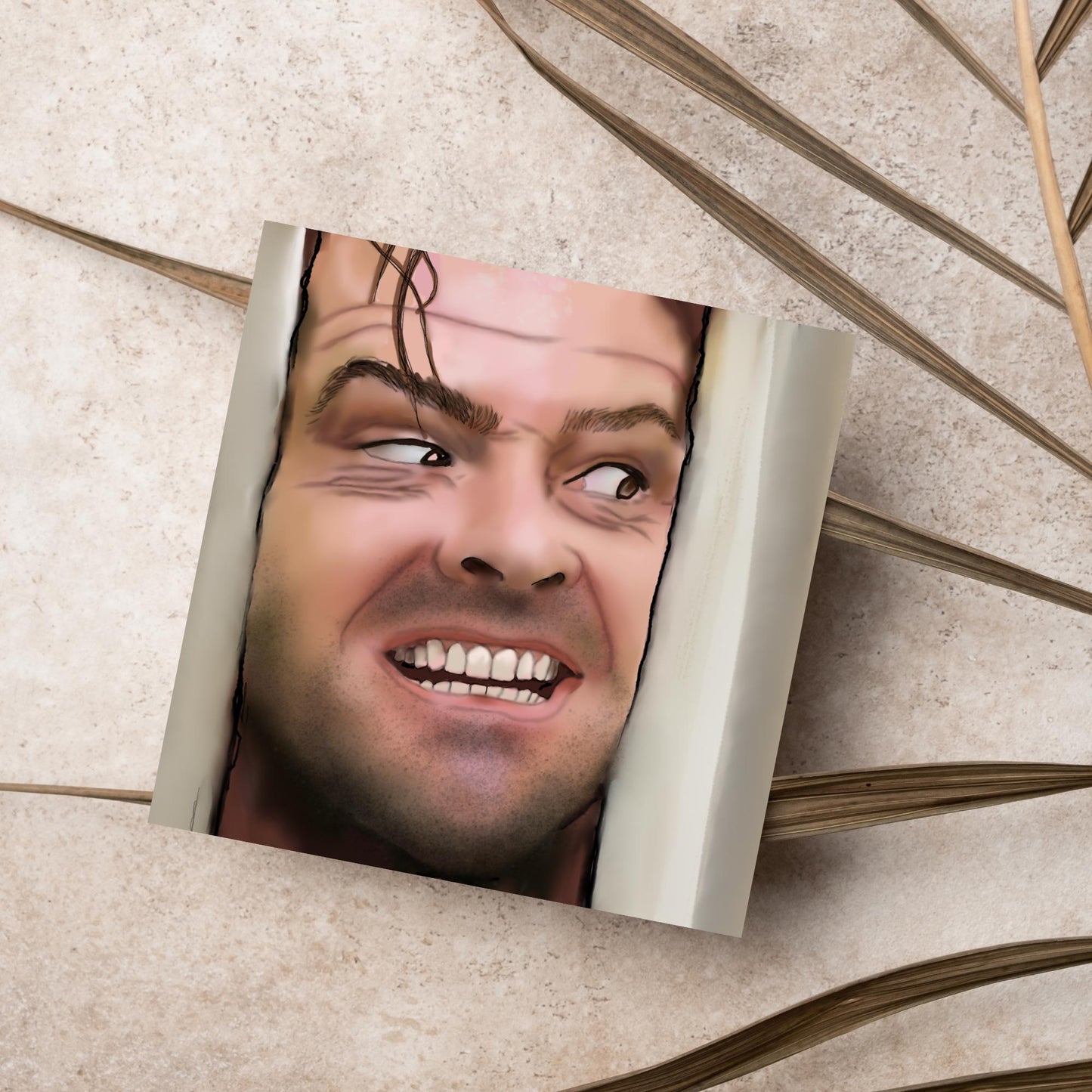 The Shining Here's Jonny Card, Birthday Card, Any Occasion Card, Horror Movie Card, Jack Nicholson, Steven King Card, Alternative Card