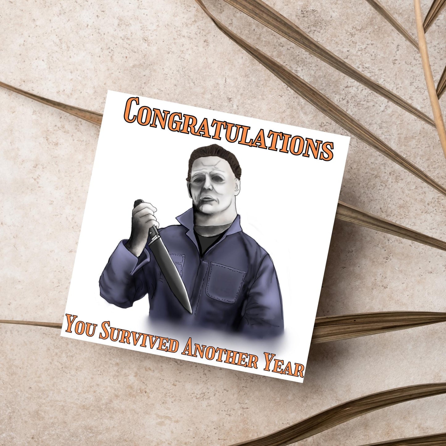 Halloween Michael Myers Card, Birthday Card, Horror Movie Card, Mike Myers, Alternative Birthday Card, Halloween Movie, Horror Birthday Card