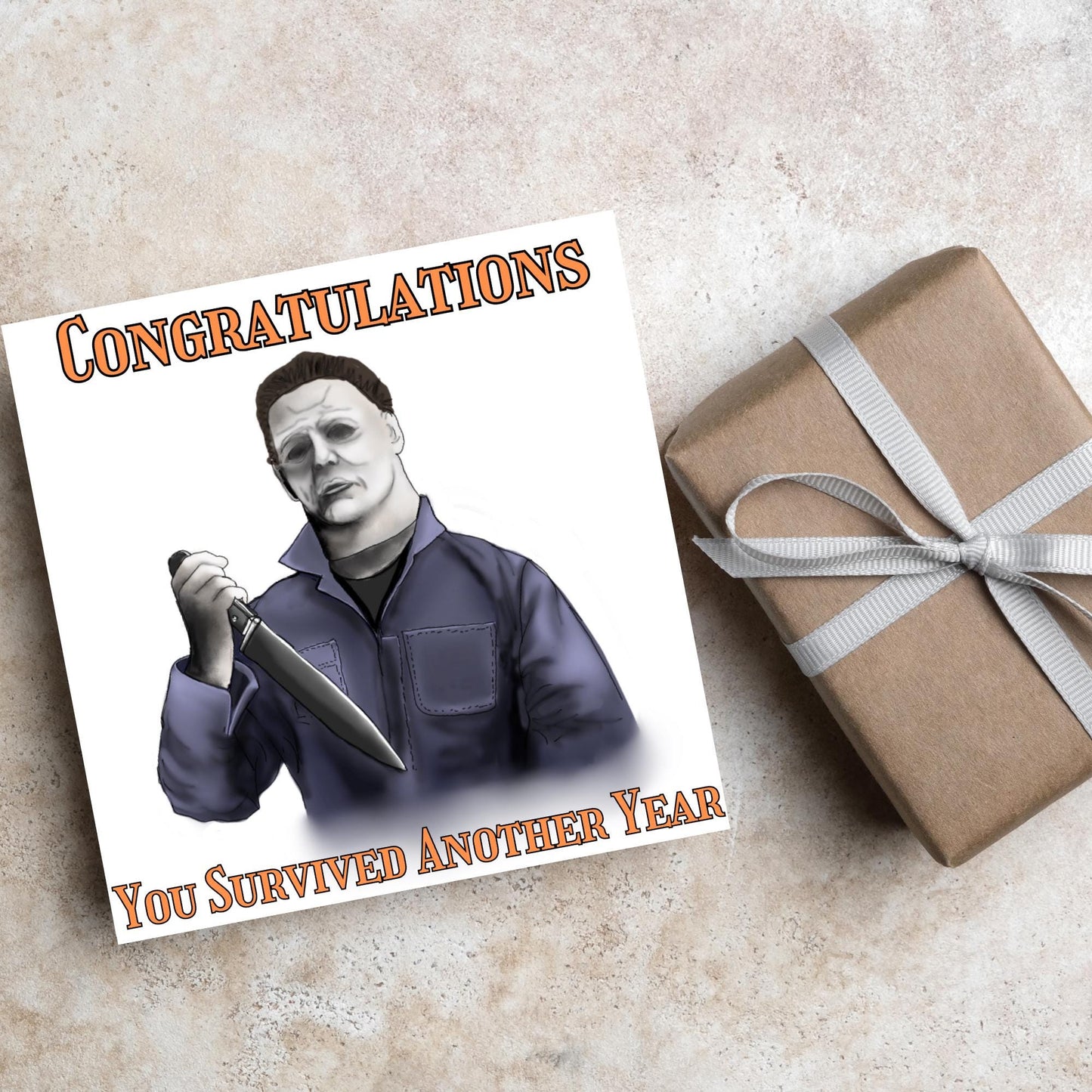 Halloween Michael Myers Card, Birthday Card, Horror Movie Card, Mike Myers, Alternative Birthday Card, Halloween Movie, Horror Birthday Card