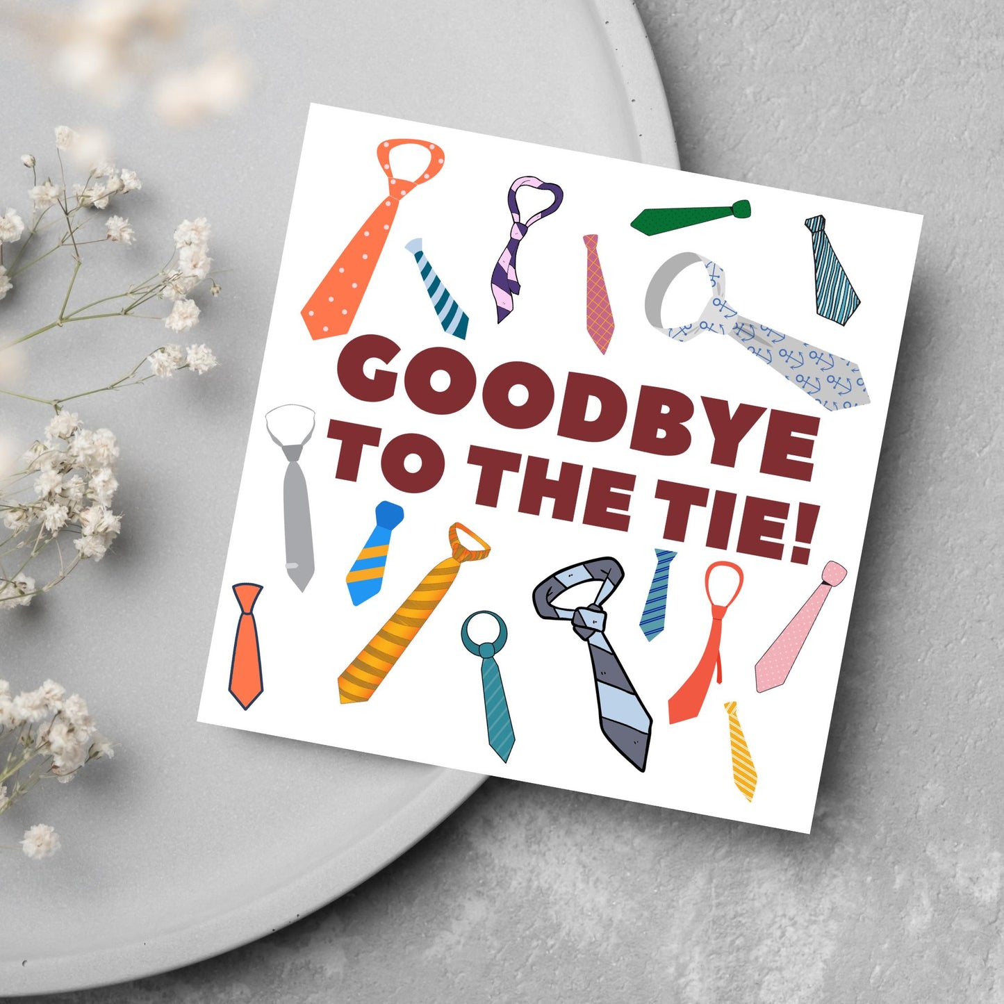 Mens Retirement Card, Leaving Card for Him, Congratulations Card, Retired Card, Retiring, We'll Miss You Card, Teacher Retirement,