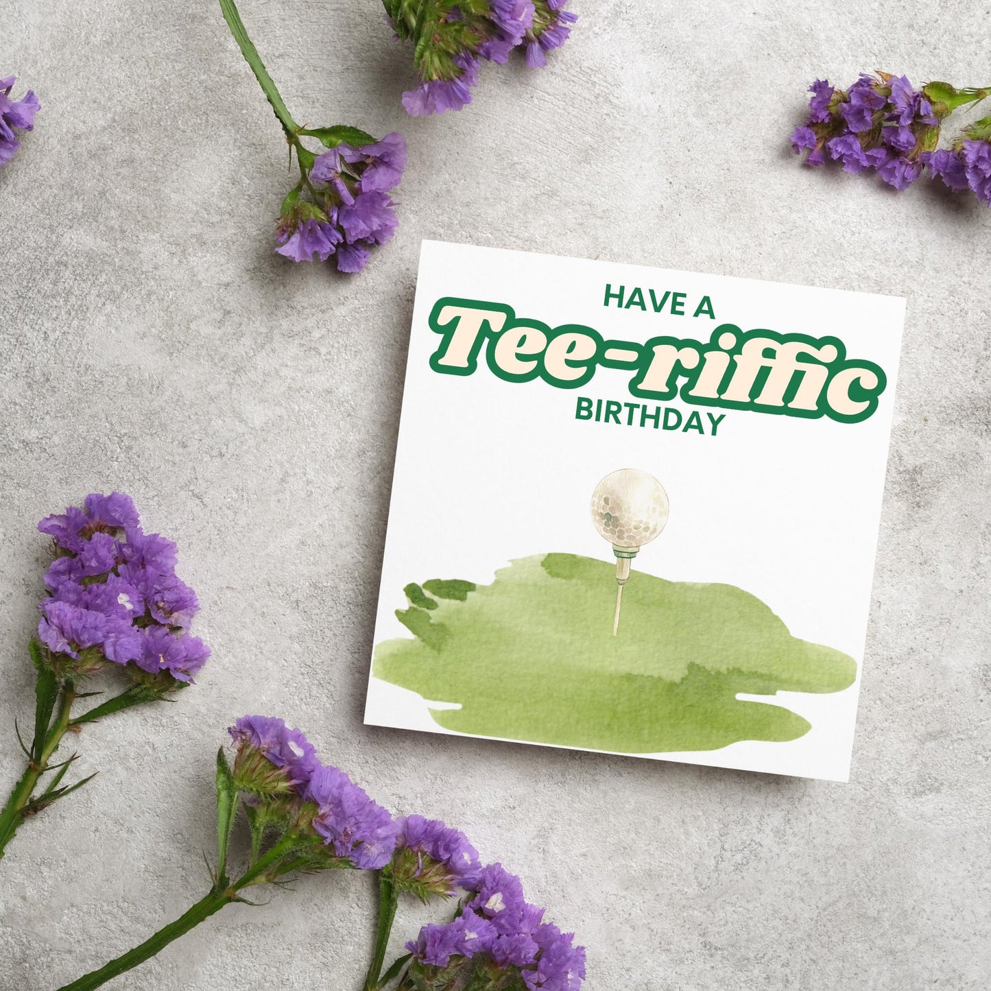 Golf Birthday Card, Birthday Card for Golfer, Golfing Card, Golf Card, Golf Club, Golf Tee, Golf Player, Card for Dad, Card for Grandad