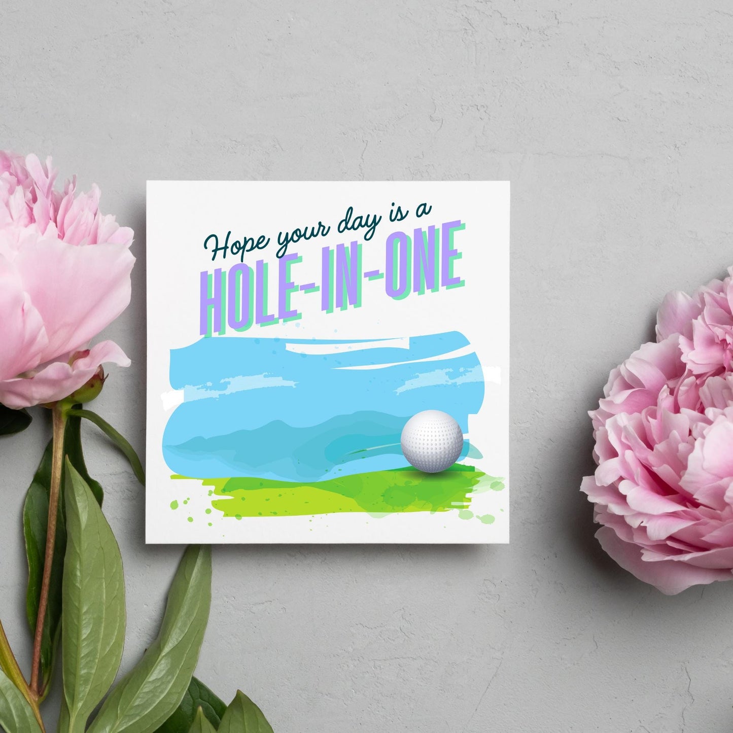 Golf Birthday Card, Birthday Card for Golfer, Golfing Card, Golf Card, Golf Club, Golf Tee, Golf Player, Card for Dad, Card for Grandad