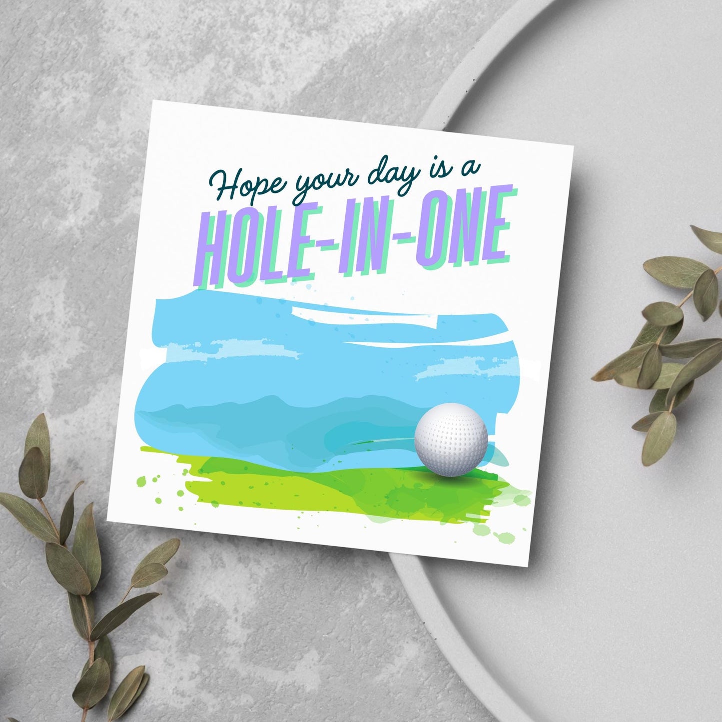 Golf Birthday Card, Birthday Card for Golfer, Golfing Card, Golf Card, Golf Club, Golf Tee, Golf Player, Card for Dad, Card for Grandad