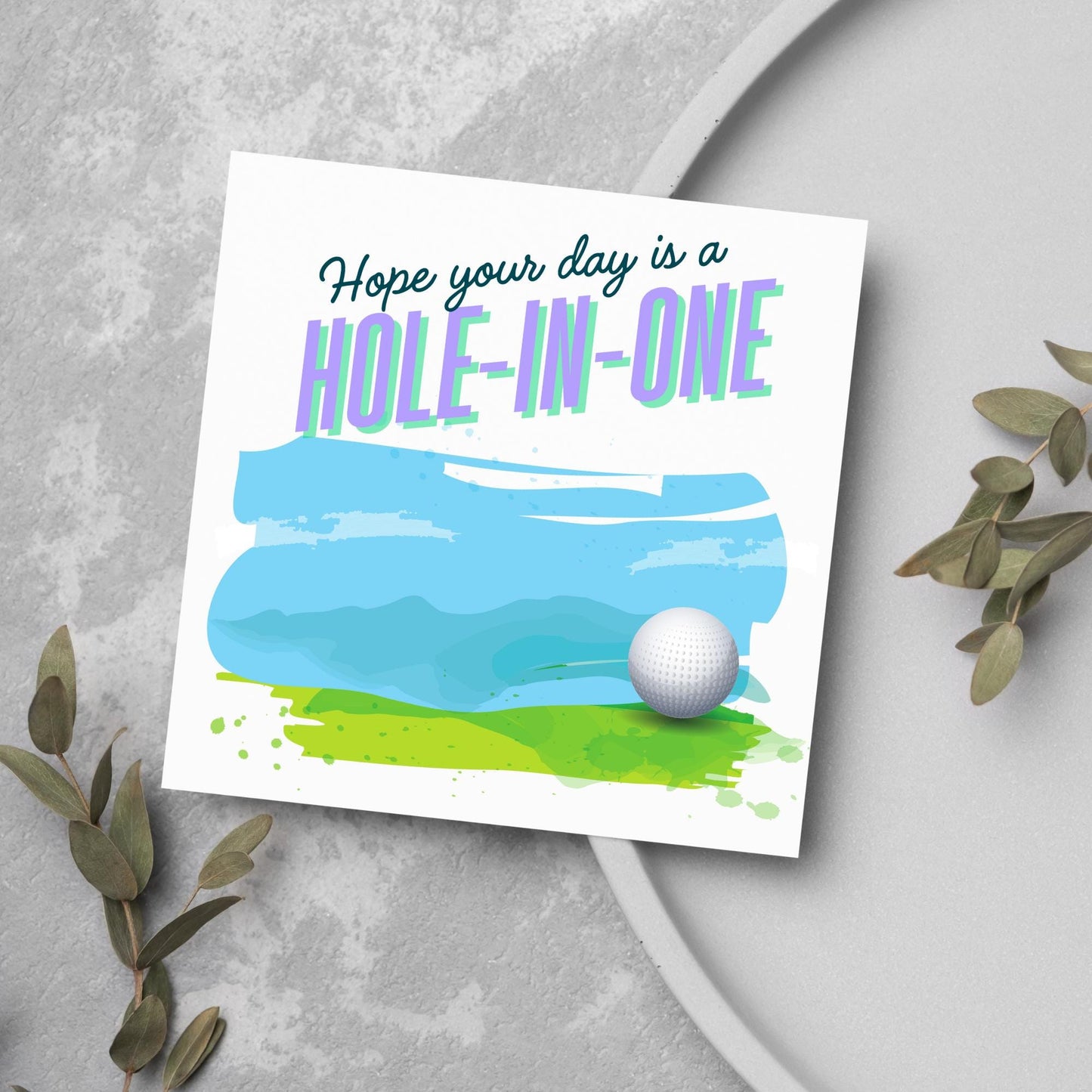 Golf Birthday Card, Birthday Card for Golfer, Golfing Card, Golf Card, Golf Club, Golf Tee, Golf Player, Card for Dad, Card for Grandad