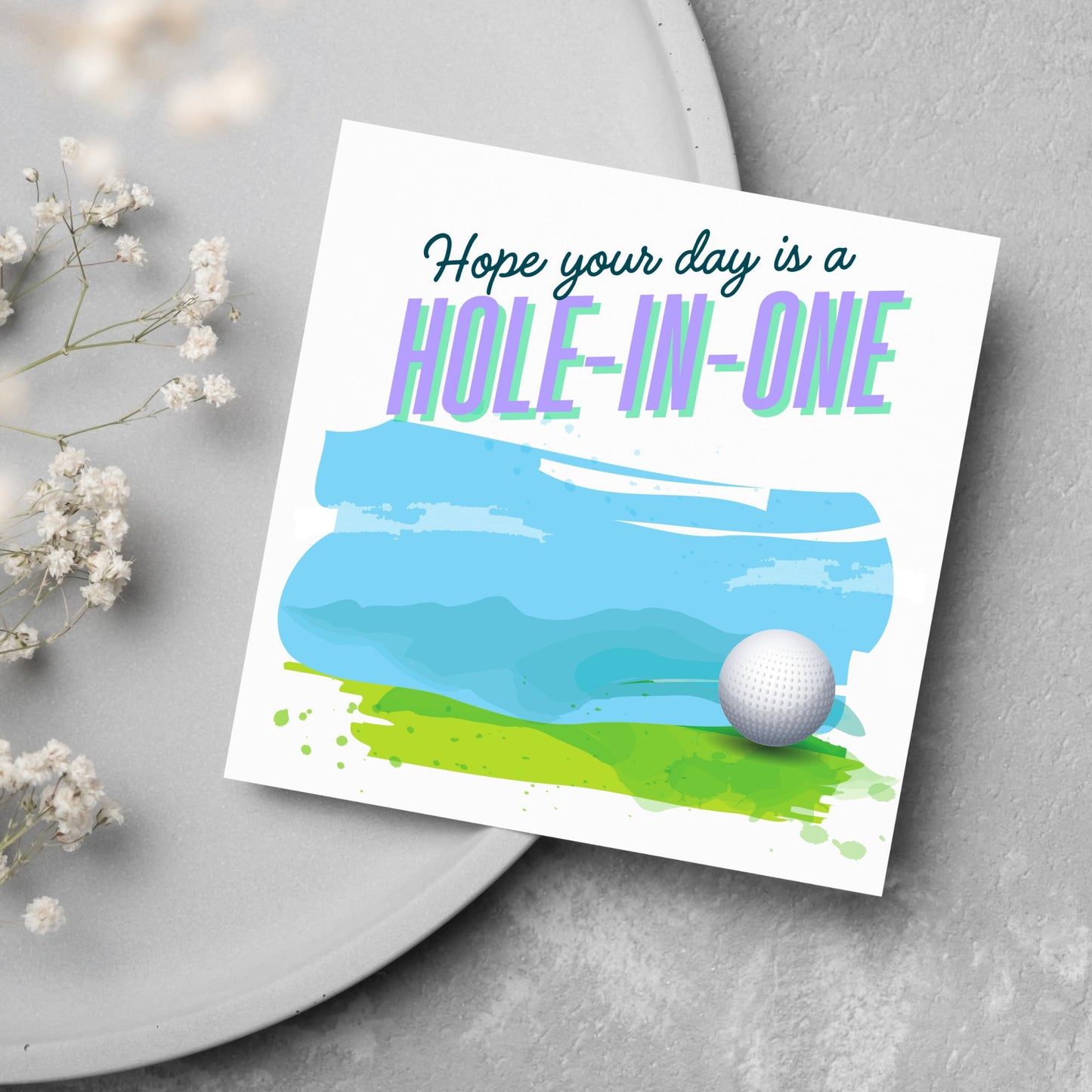 Golf Birthday Card, Birthday Card for Golfer, Golfing Card, Golf Card, Golf Club, Golf Tee, Golf Player, Card for Dad, Card for Grandad