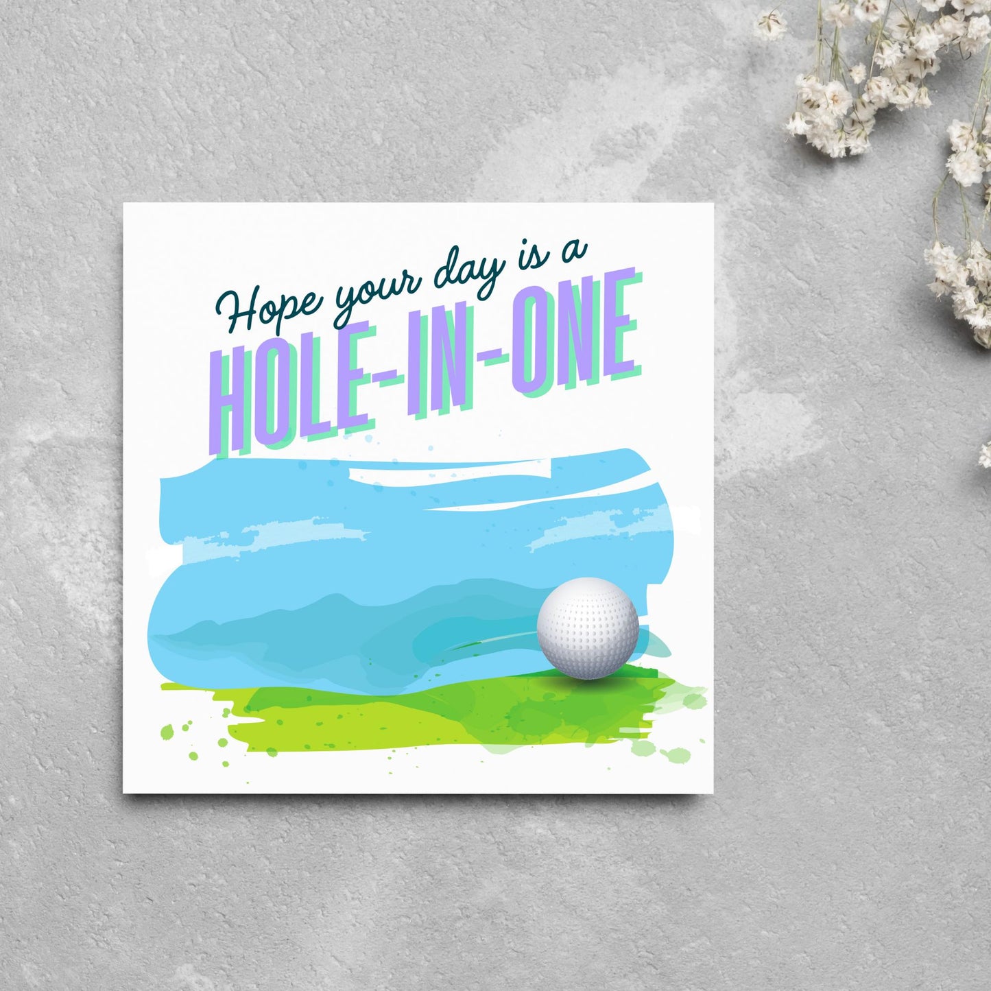 Golf Birthday Card, Birthday Card for Golfer, Golfing Card, Golf Card, Golf Club, Golf Tee, Golf Player, Card for Dad, Card for Grandad