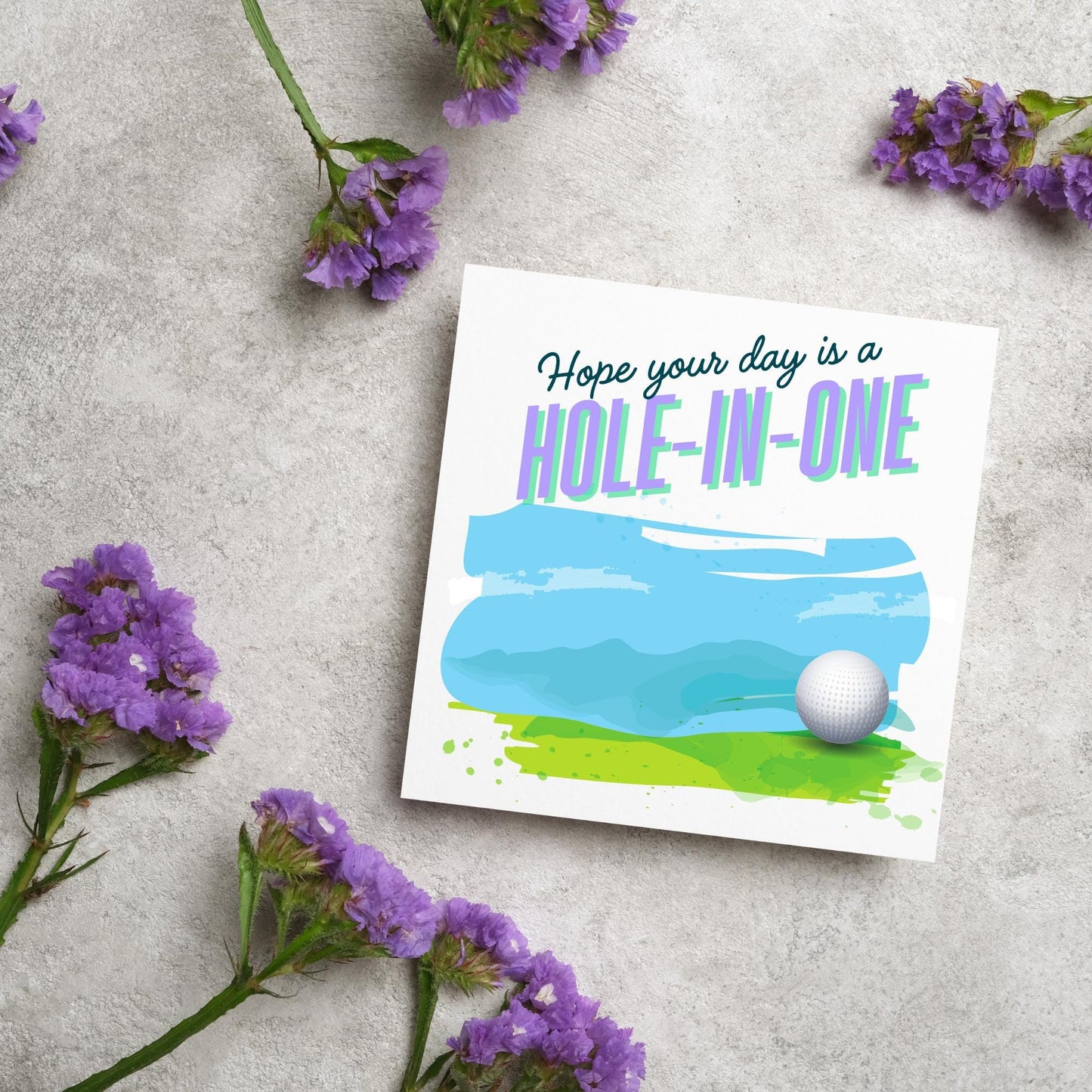 Golf Birthday Card, Birthday Card for Golfer, Golfing Card, Golf Card, Golf Club, Golf Tee, Golf Player, Card for Dad, Card for Grandad