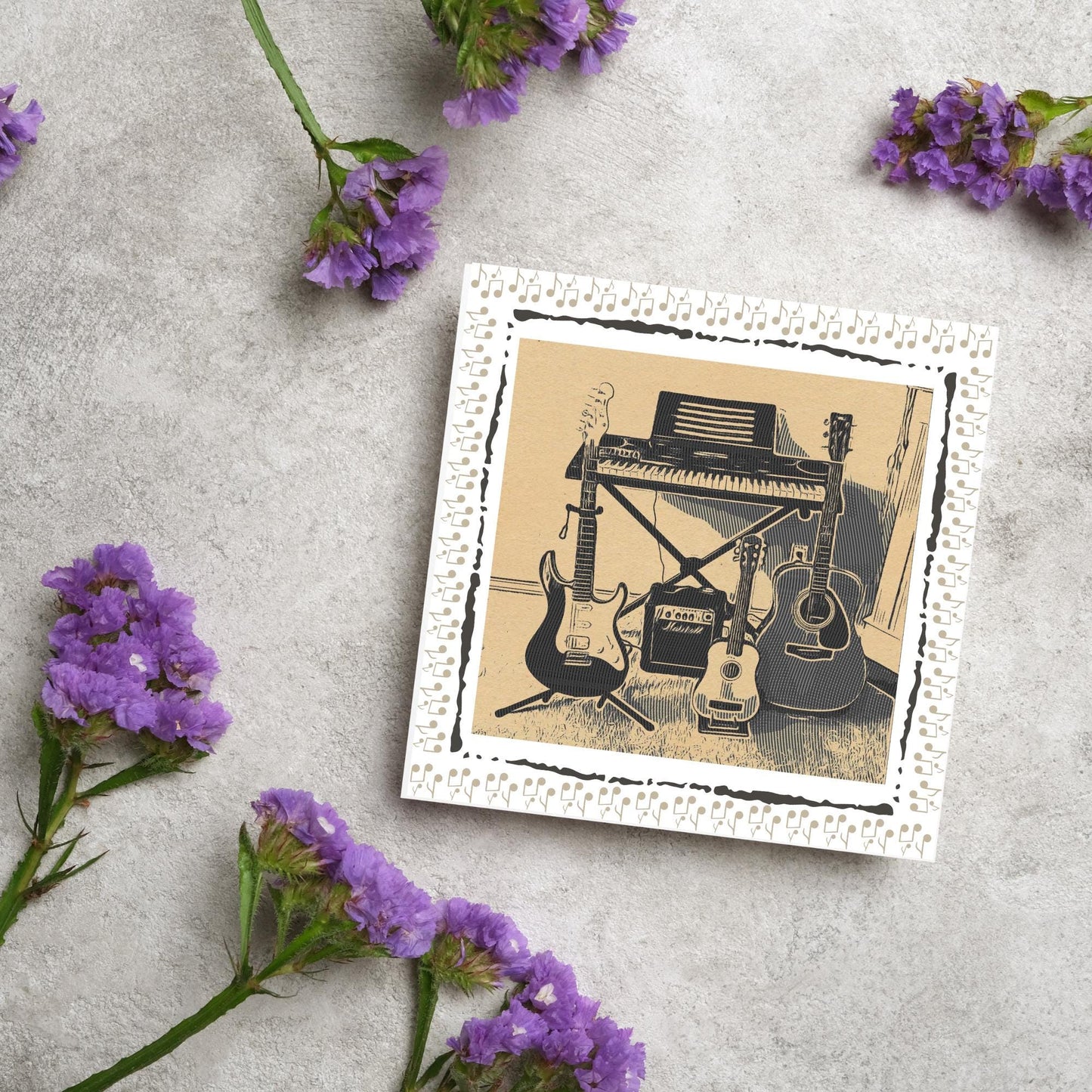 Musicians Birthday Card, Fun Birthday Card for Musicians, Happy Birthday Band Card, Rock Band Card Birthday Card for Son