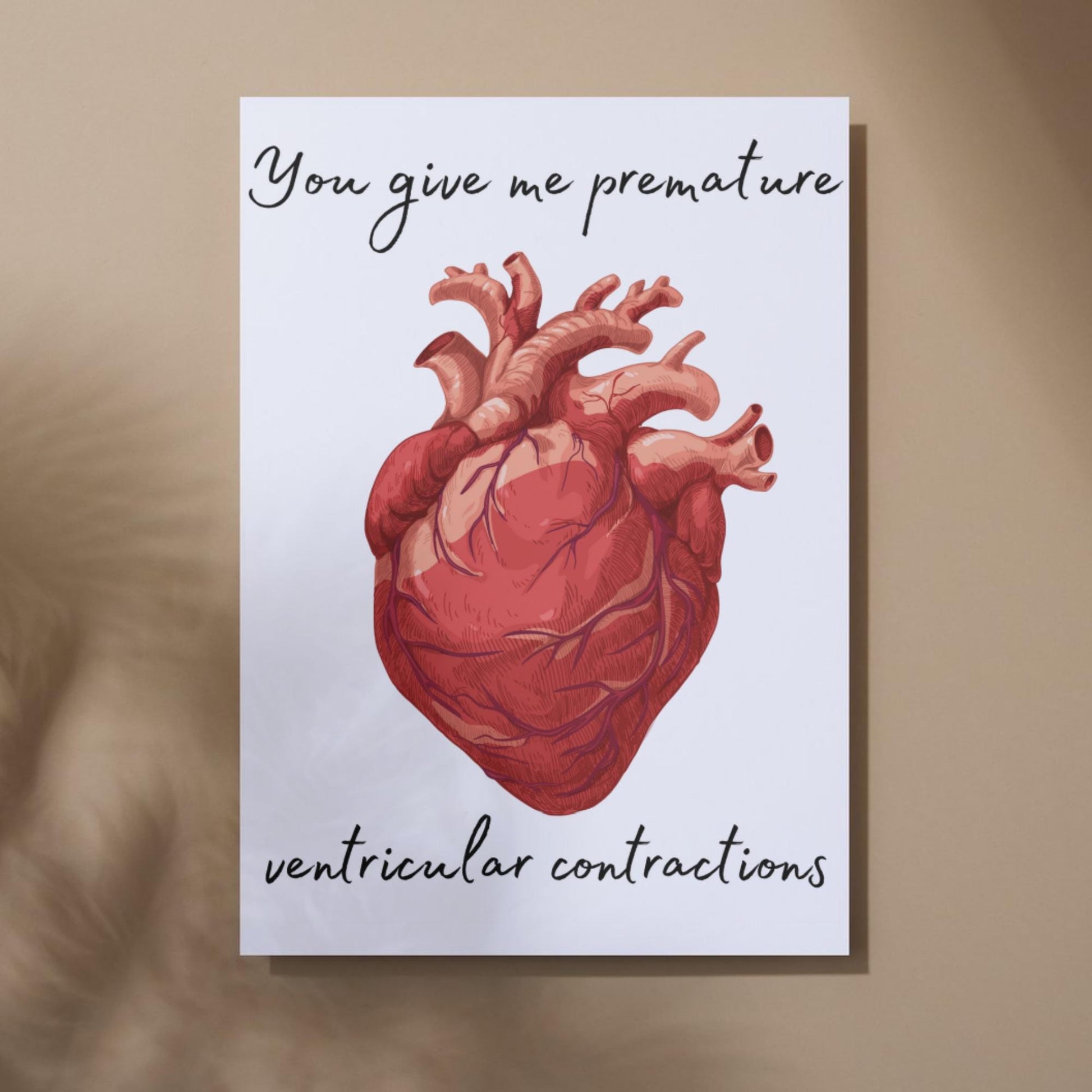 Biology Wall Art, A4 Print, High Quality Poster, Anatomy Wall Art, Anatomical Heart, Poster for Surgeon, Medical Art, Unusual Anniversary