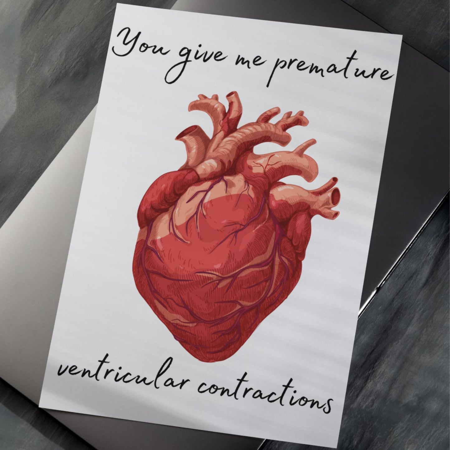 Biology Wall Art, A4 Print, High Quality Poster, Anatomy Wall Art, Anatomical Heart, Poster for Surgeon, Medical Art, Unusual Anniversary