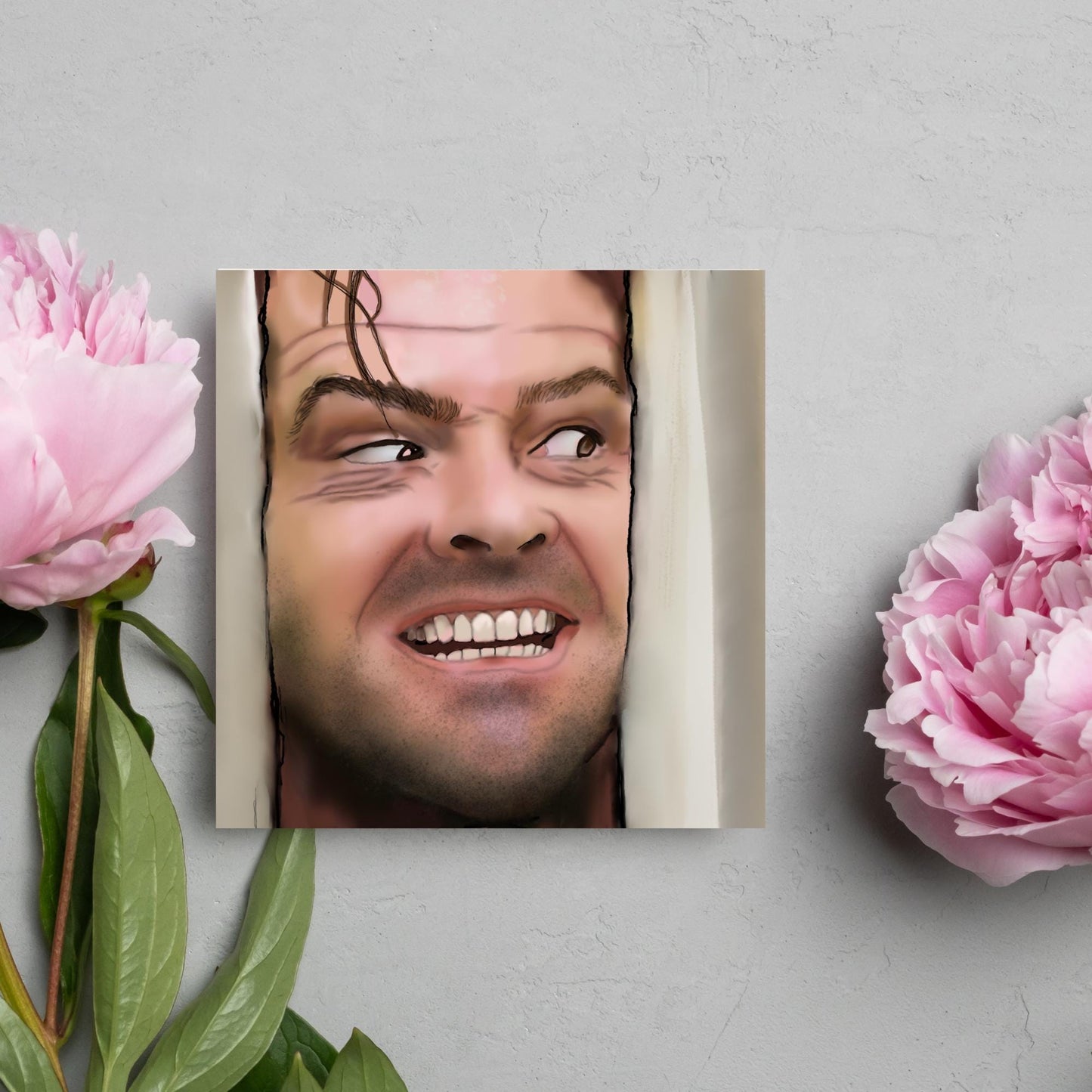 The Shining Here's Jonny Card, Birthday Card, Any Occasion Card, Horror Movie Card, Jack Nicholson, Steven King Card, Alternative Card