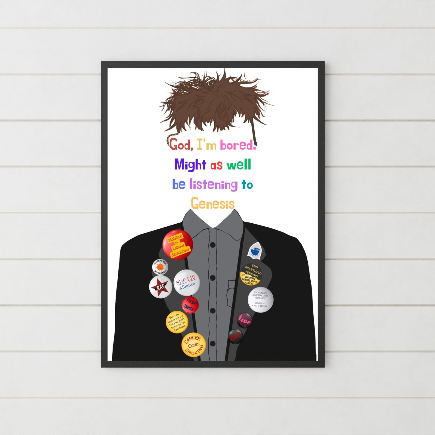 The Young Ones Poster, A4 Print, High Quality Wall Art, Rik Mayall, Peoples Poet 80's TV Poster, tHe YoUnG oNeS Genesis Print