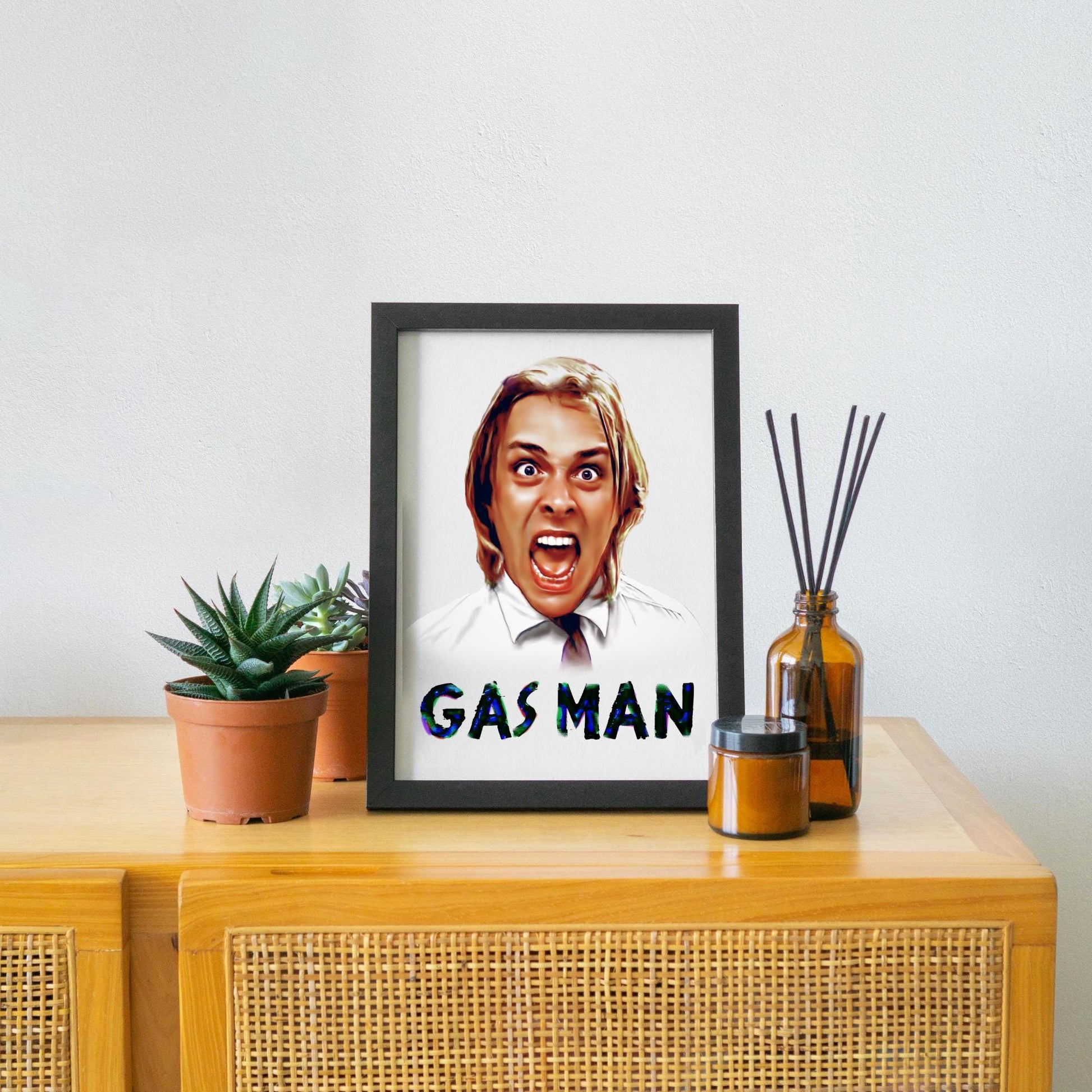 Bottom Quote Poster, Gas Man A4 Print, High Quality Wall Art, Rik Mayall, Eddie and Richie, Ade Edmondson, Bottom TV Show Poster