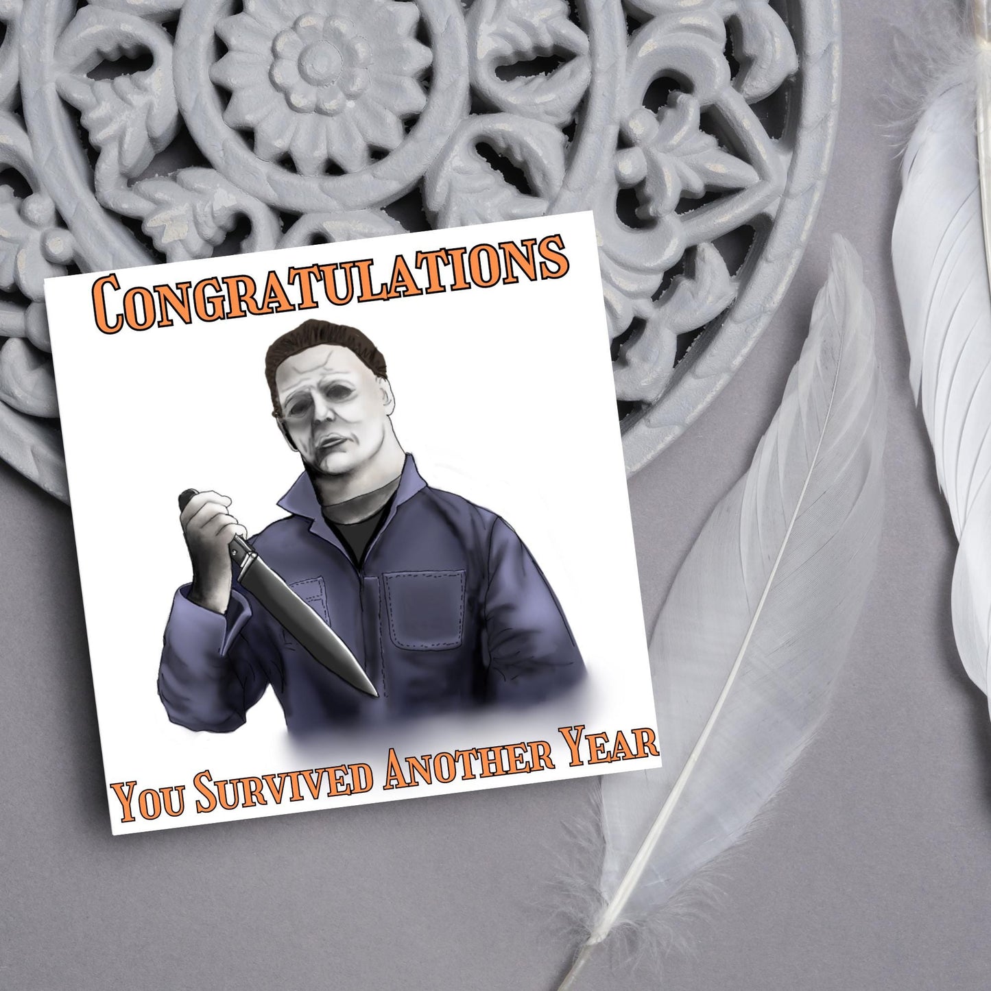 Halloween Michael Myers Card, Birthday Card, Horror Movie Card, Mike Myers, Alternative Birthday Card, Halloween Movie, Horror Birthday Card