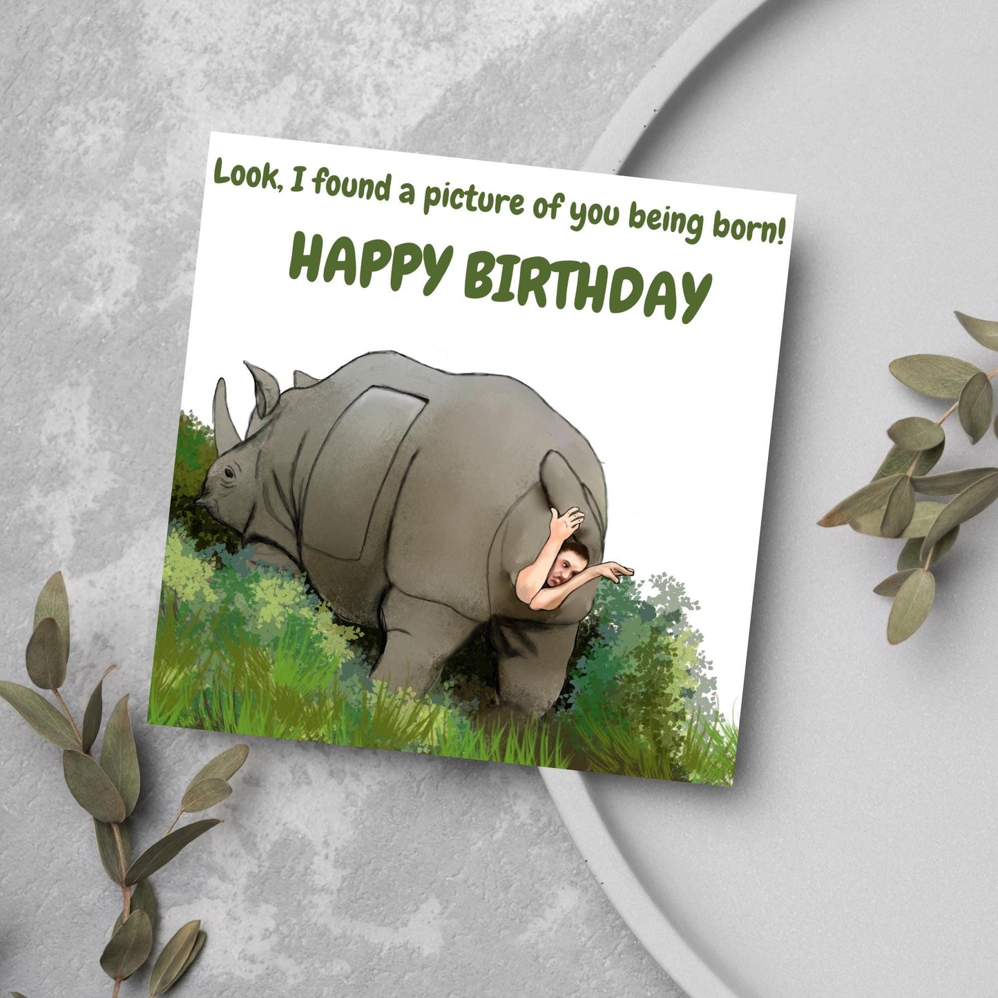 Funny Ace Ventura Birthday Card, Jim Carrey Greetings Card, Ace Ventura Pet Detective, Rude Card for Brother, For Friend, Movie Card