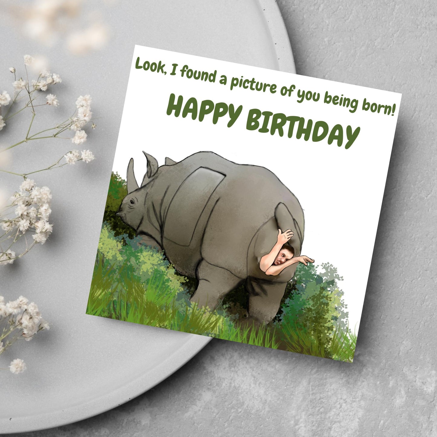 Funny Ace Ventura Birthday Card, Jim Carrey Greetings Card, Ace Ventura Pet Detective, Rude Card for Brother, For Friend, Movie Card