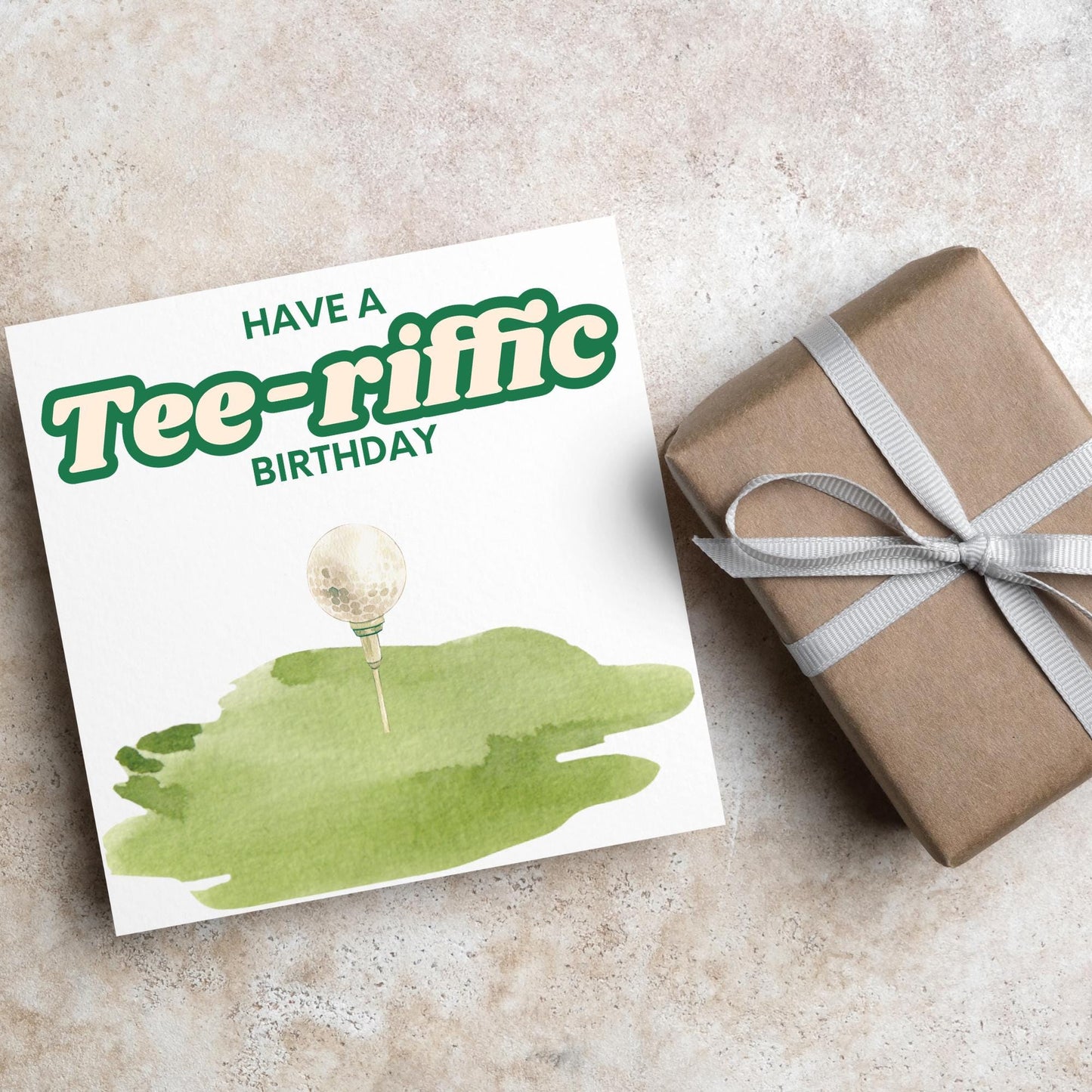 Golf Birthday Card, Birthday Card for Golfer, Golfing Card, Golf Card, Golf Club, Golf Tee, Golf Player, Card for Dad, Card for Grandad