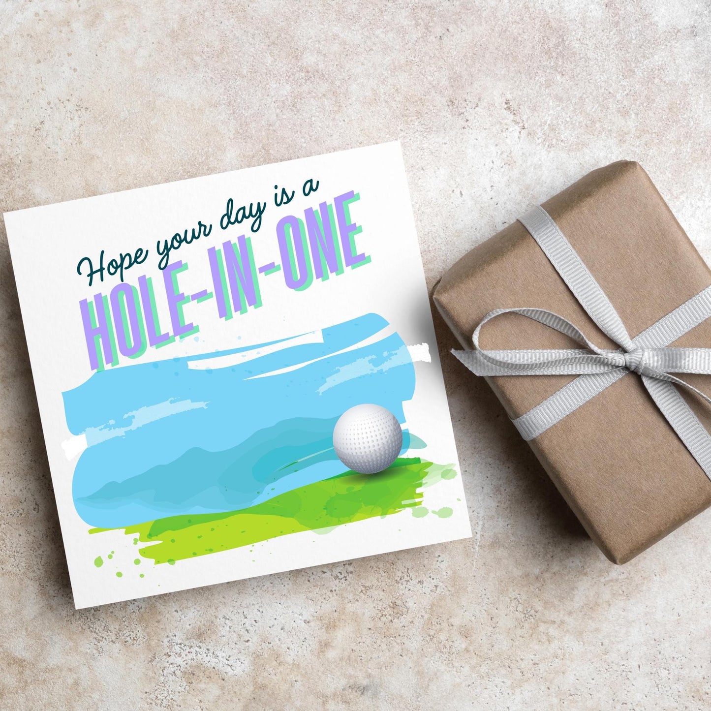 Golf Birthday Card, Birthday Card for Golfer, Golfing Card, Golf Card, Golf Club, Golf Tee, Golf Player, Card for Dad, Card for Grandad