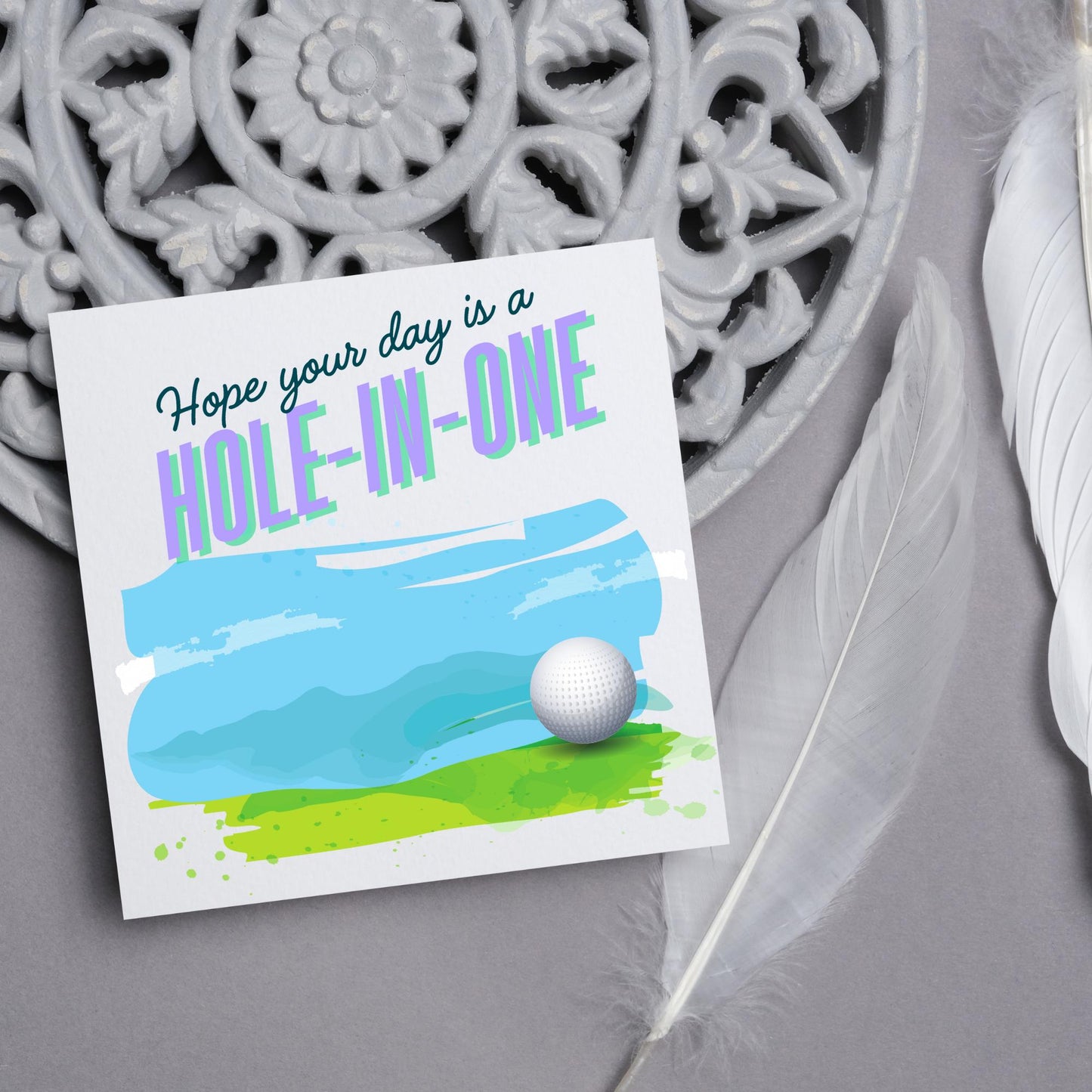Golf Birthday Card, Birthday Card for Golfer, Golfing Card, Golf Card, Golf Club, Golf Tee, Golf Player, Card for Dad, Card for Grandad